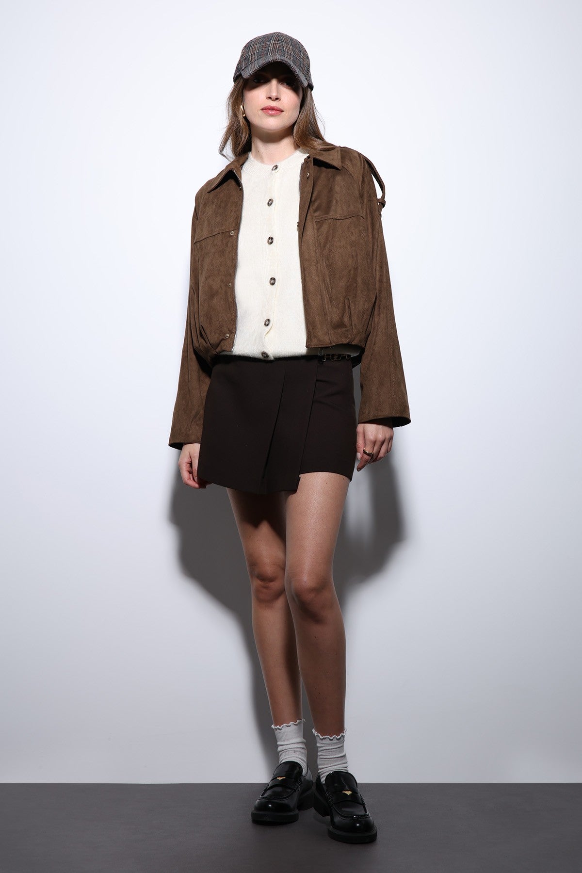 Antioch Suede-Look Women's Bomber Jacket