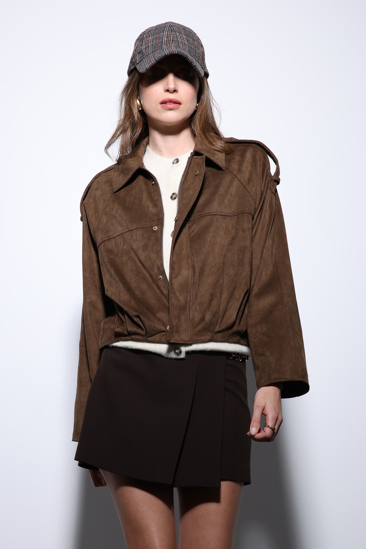 Antioch Suede-Look Women's Bomber Jacket