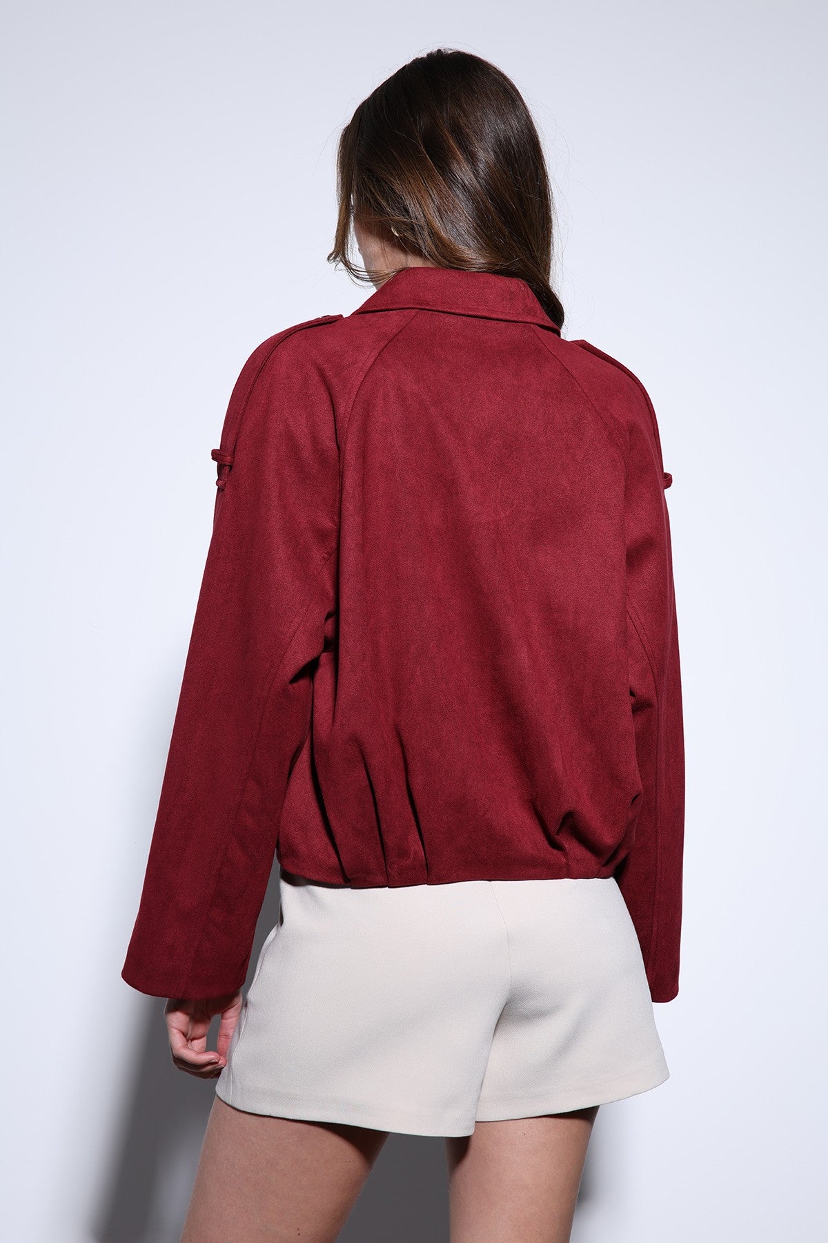 Antioch Suede-Look Women's Bomber Jacket