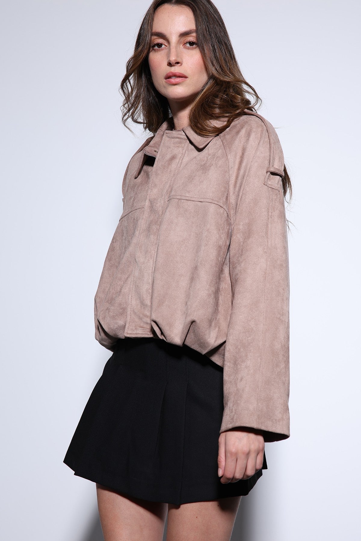 Antioch Suede-Look Women's Bomber Jacket