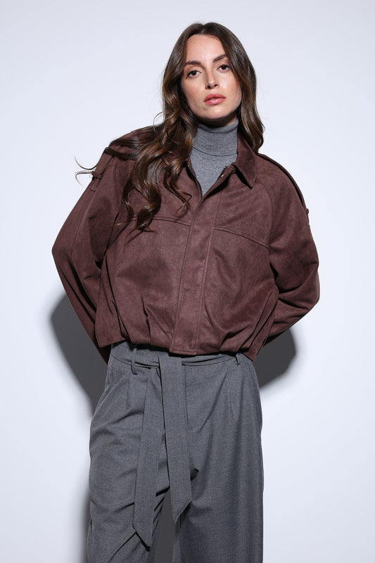 Antioch Suede-Look Women's Bomber Jacket