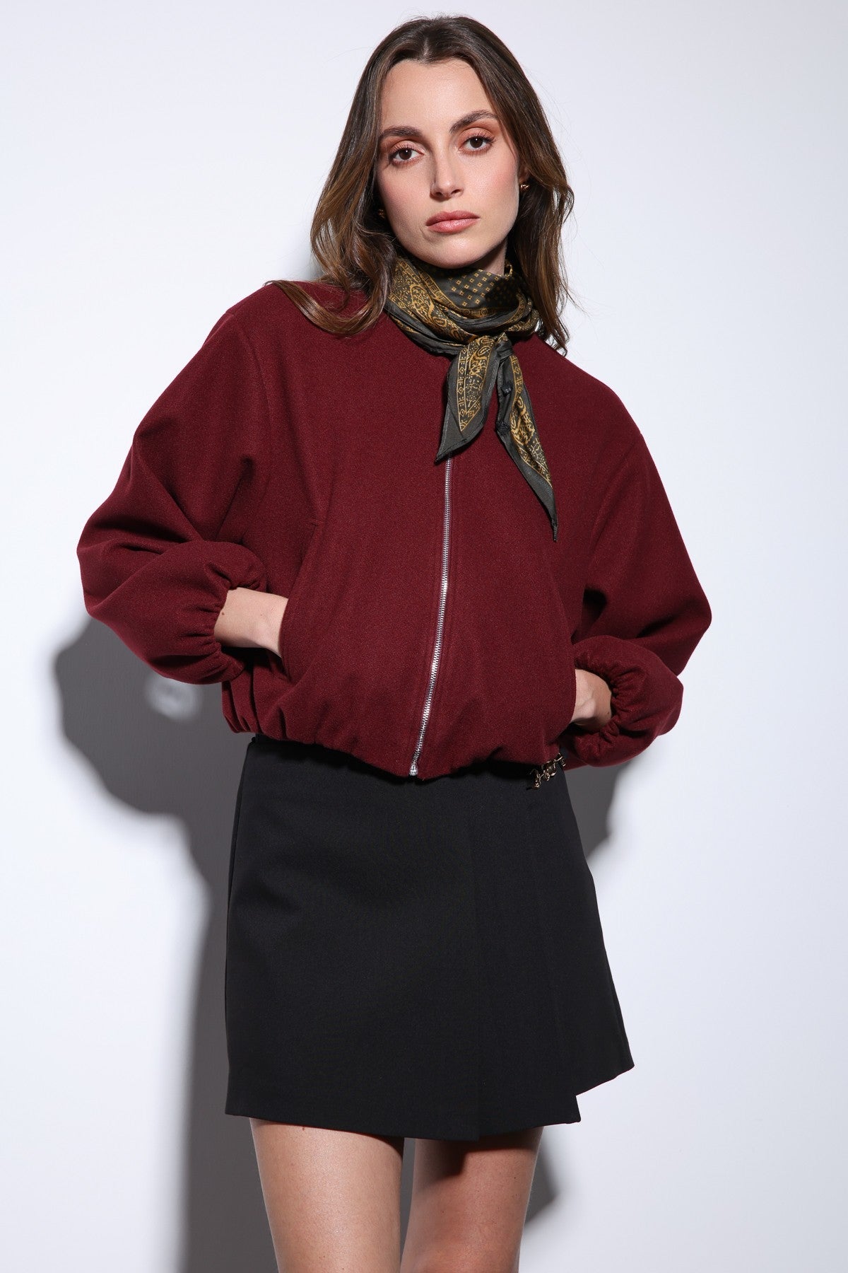 Antioch Women's Elastic-Waist Crop Jacket