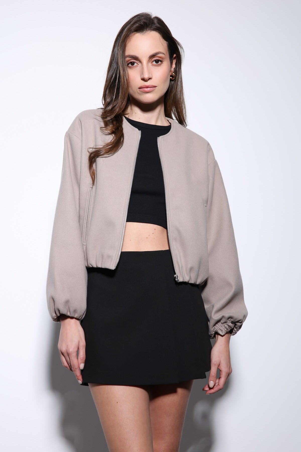 Antioch Women's Elastic-Waist Crop Jacket