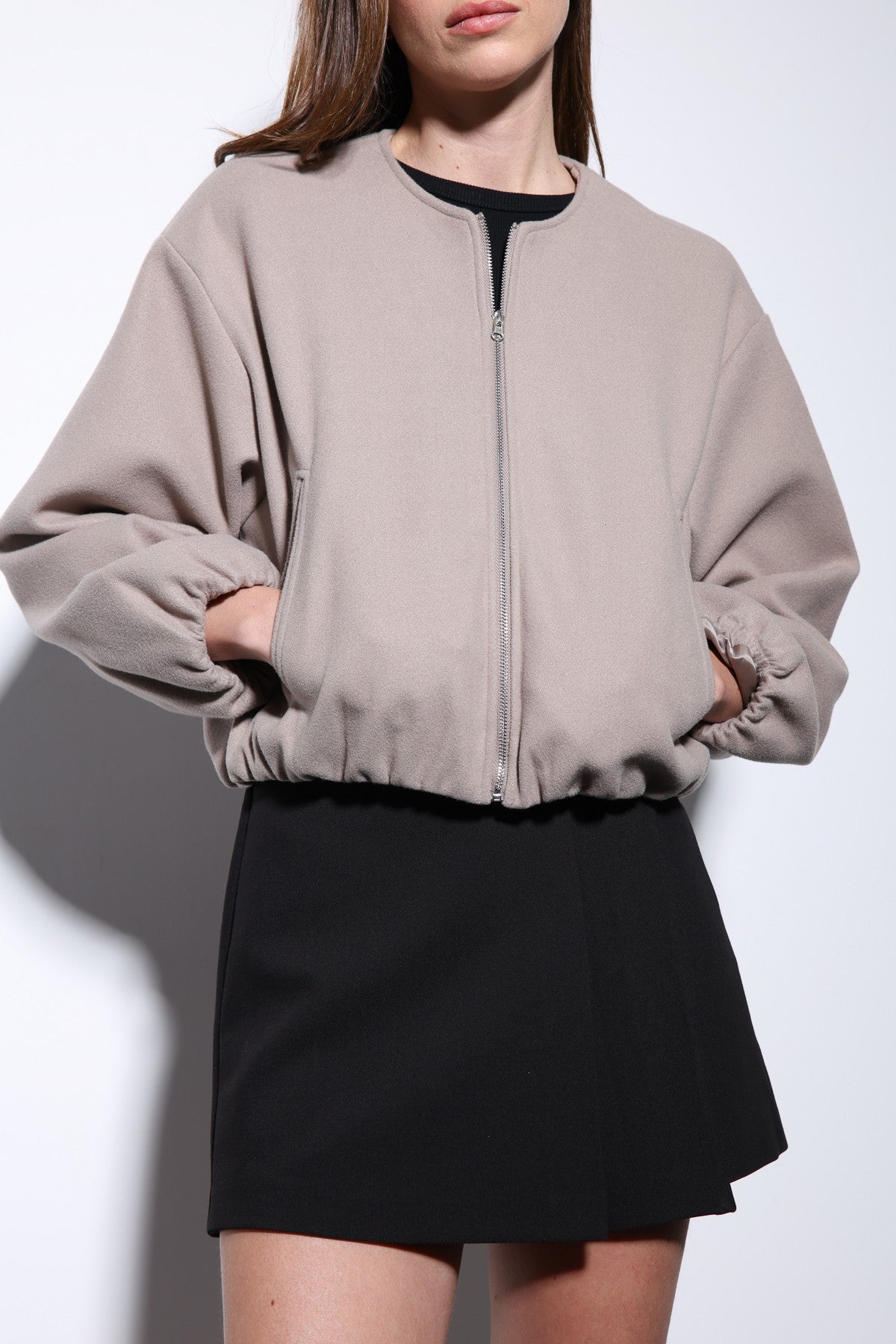 Antioch Women's Elastic-Waist Crop Jacket