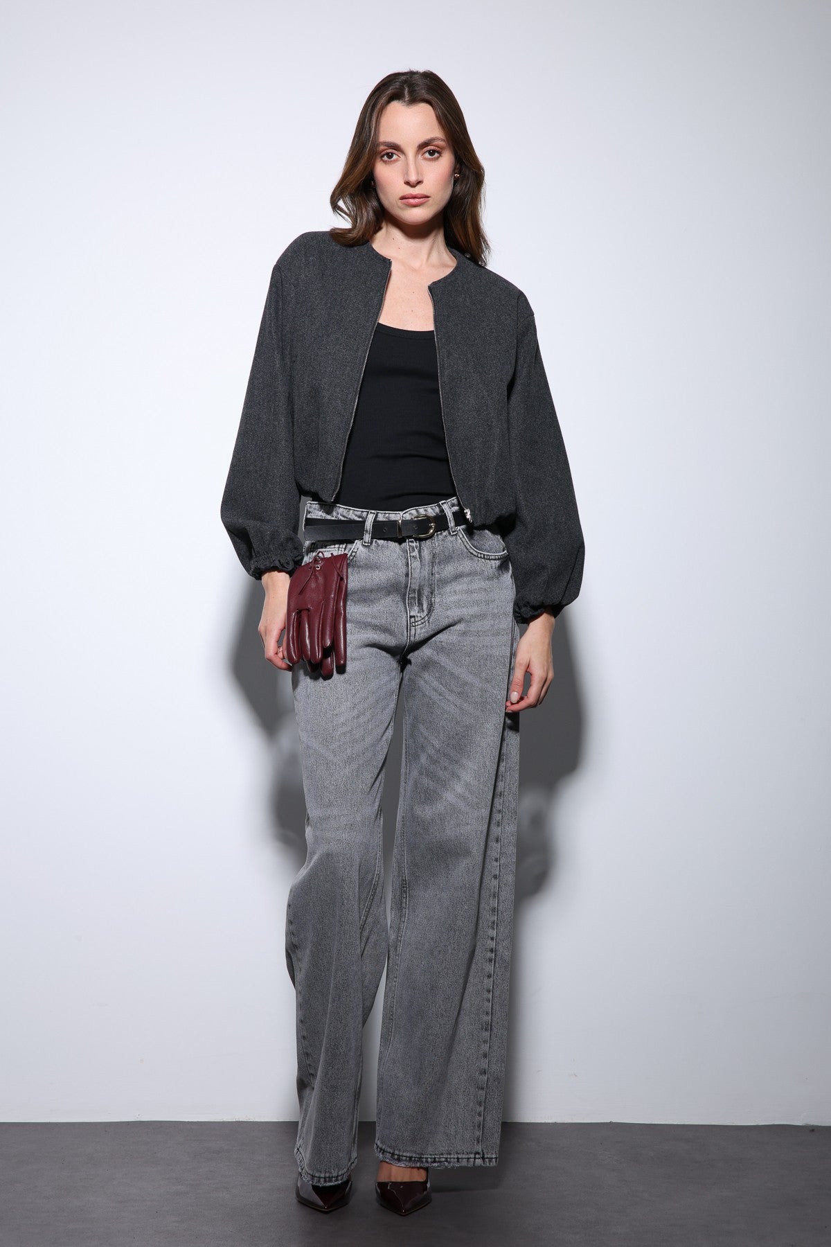 Antioch Women's Elastic-Waist Crop Jacket