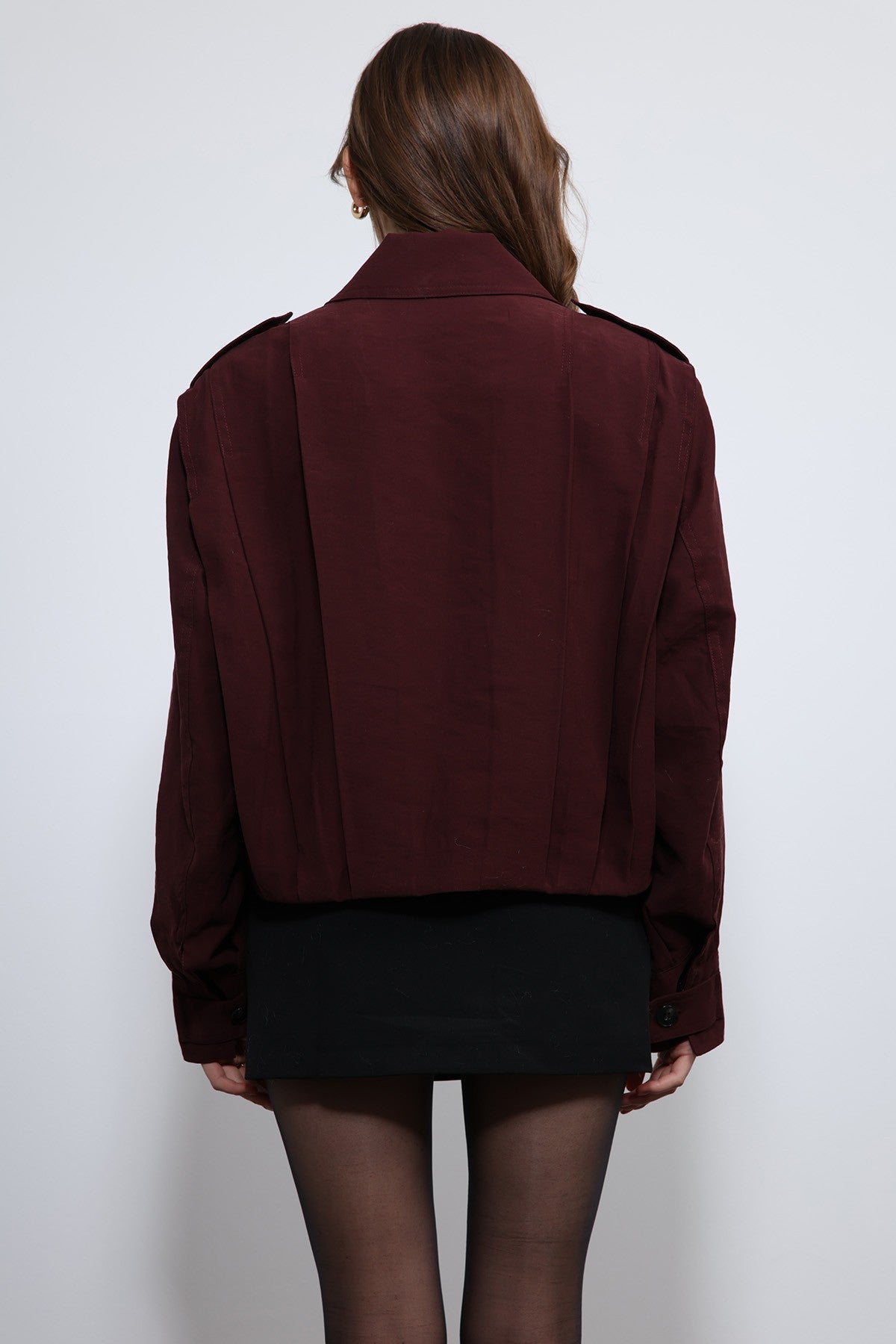 Antioch Pile Detailed Stand-Up Collar Jacket
