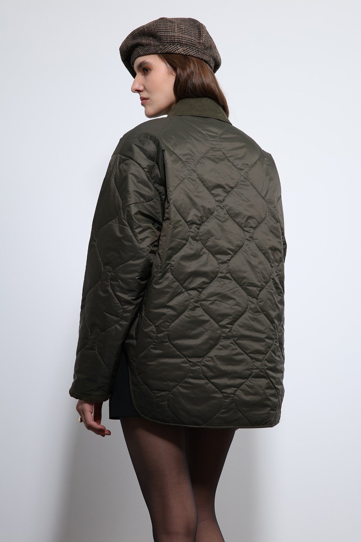 Antioch Contrast Collar Patterned Jacket