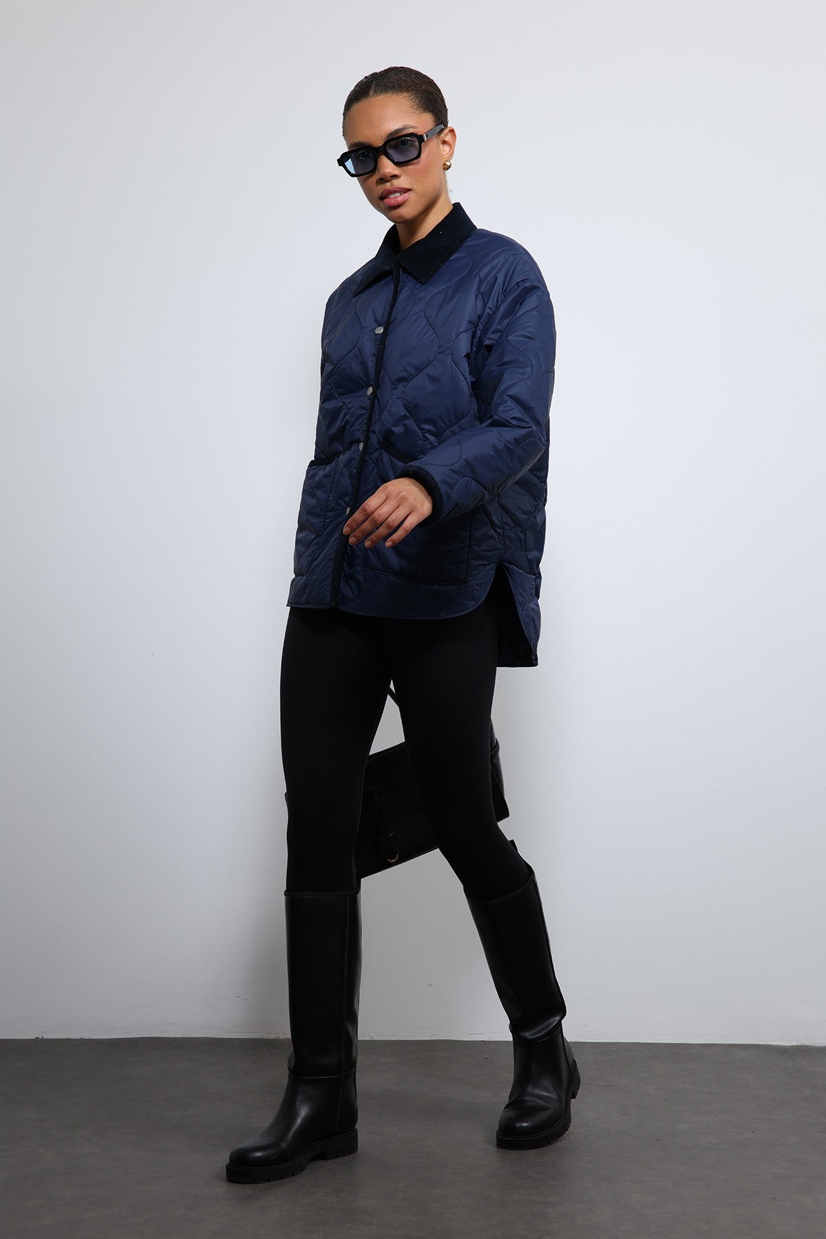 Antioch Contrast Collar Patterned Jacket