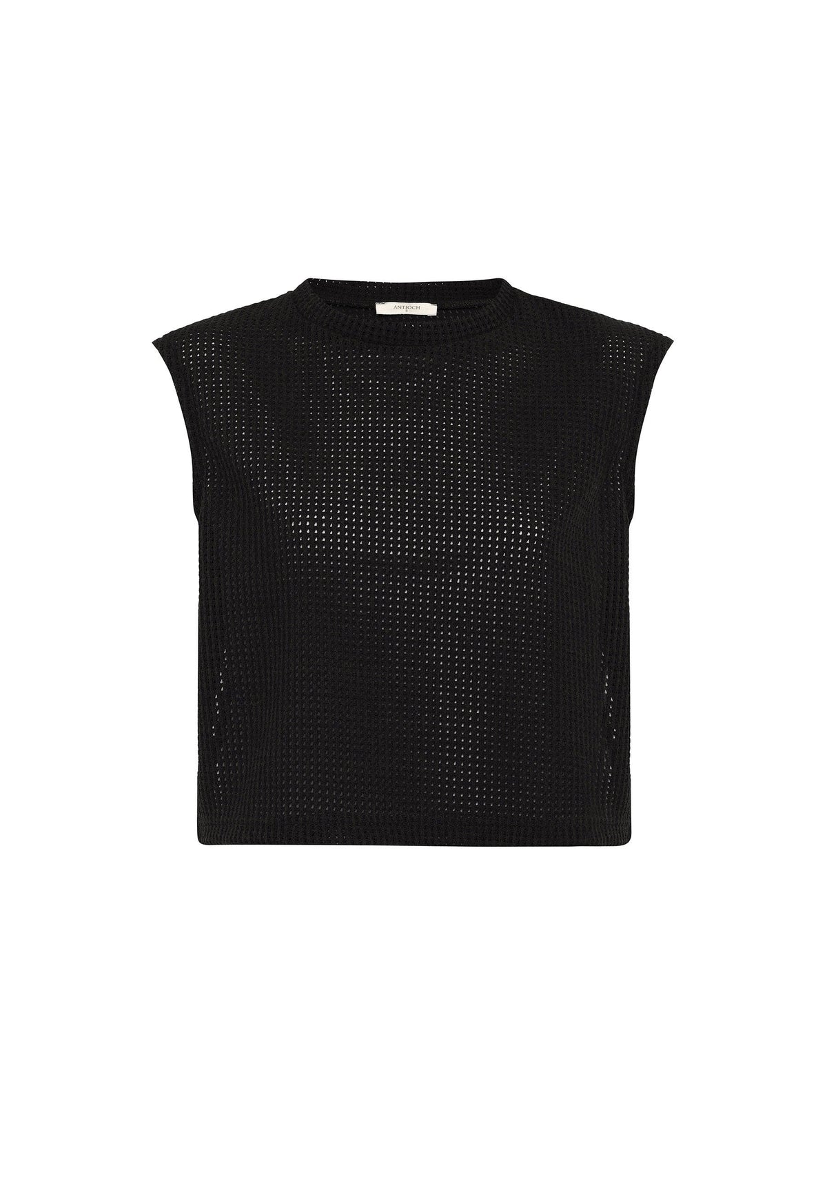 Antioch Lace-Up Knit-Textured Women's Top