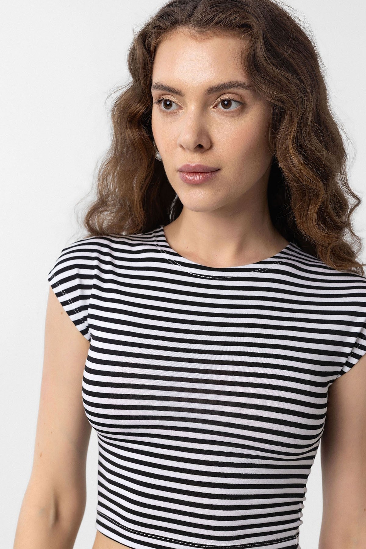 Antioch Crop Fit Striped Women's T-Shirt
