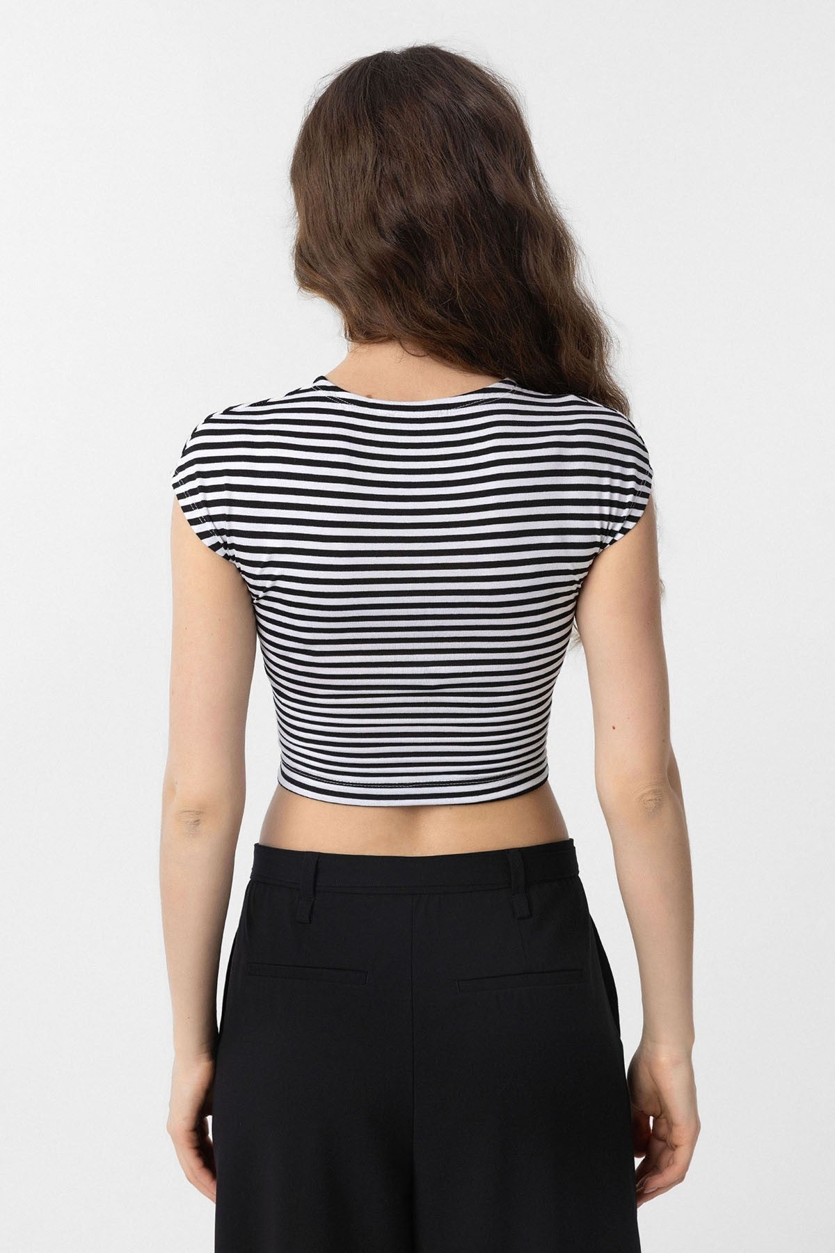Antioch Crop Fit Striped Women's T-Shirt