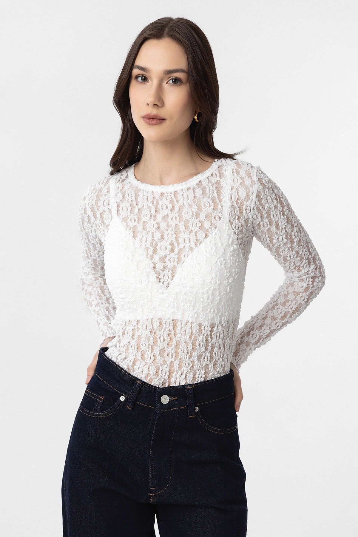 Antioch Lace Sheer Women's Top