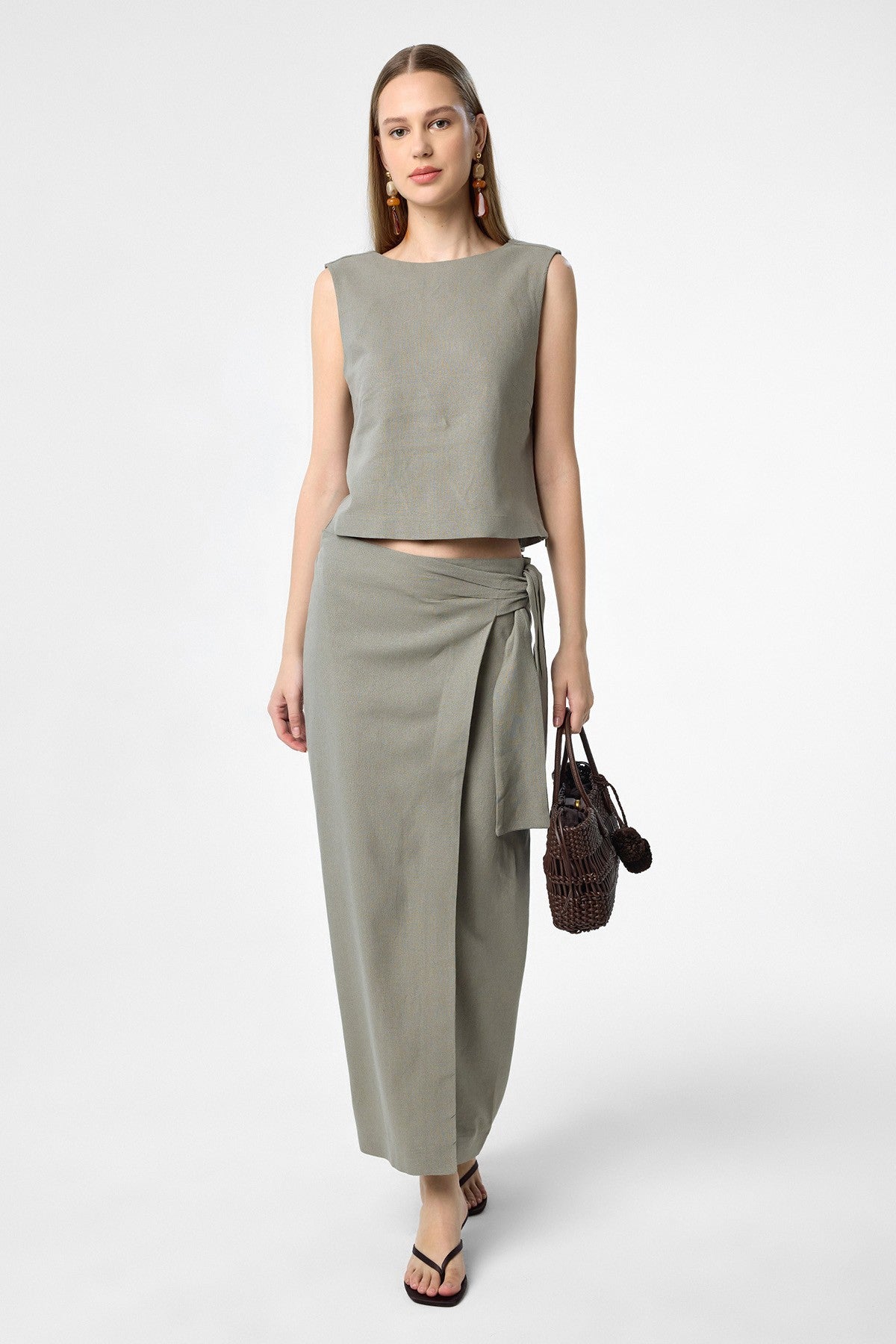 Antioch Women's Blouse with Linen Blend