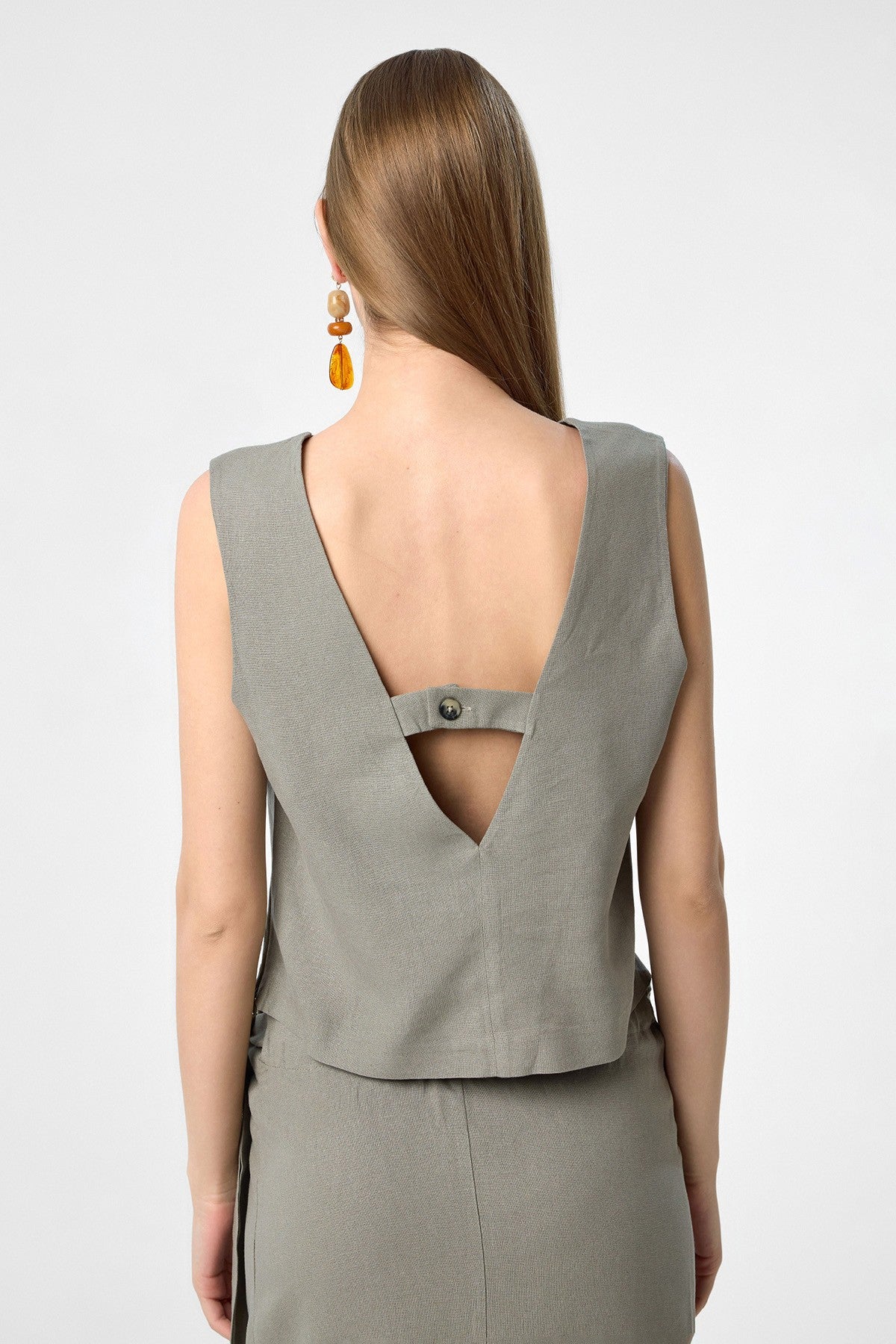 Antioch Women's Blouse with Linen Blend