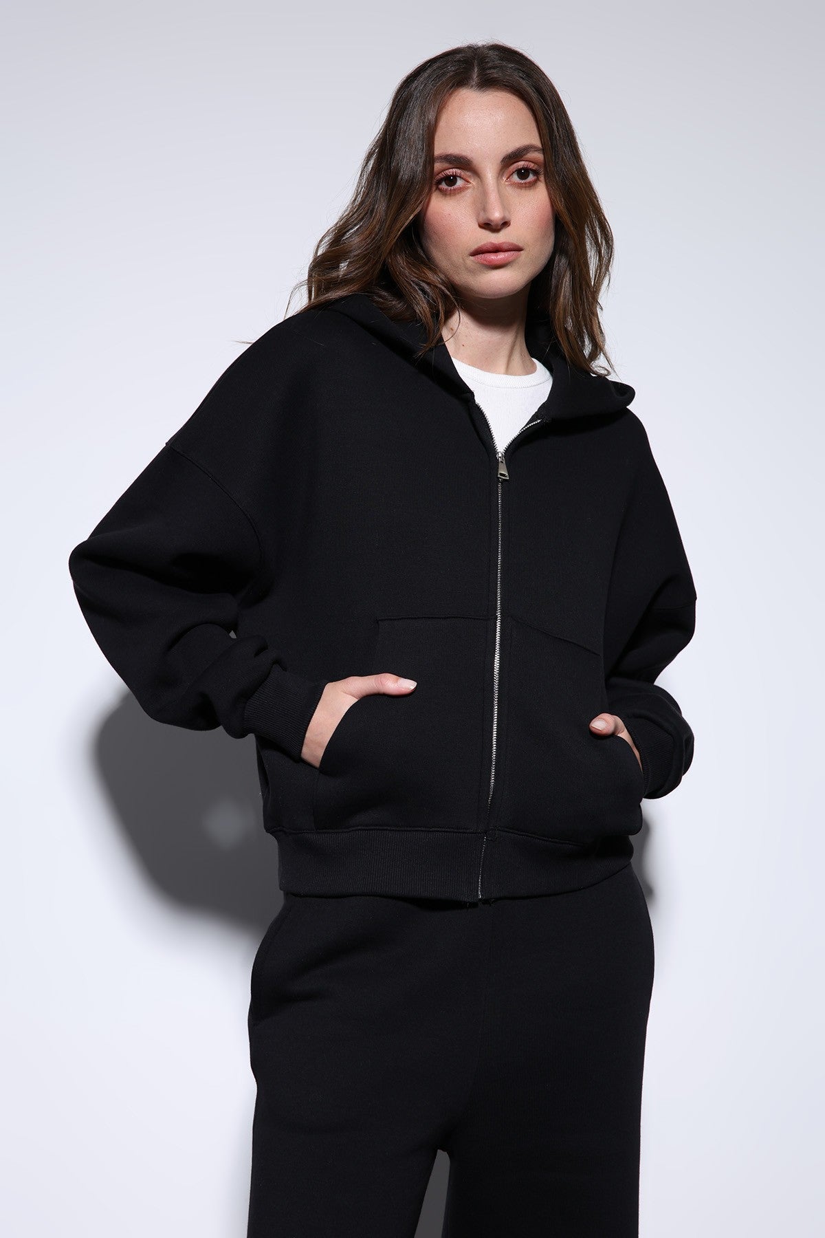 Antioch Women's Zipper-Front Hooded Sweatshirt