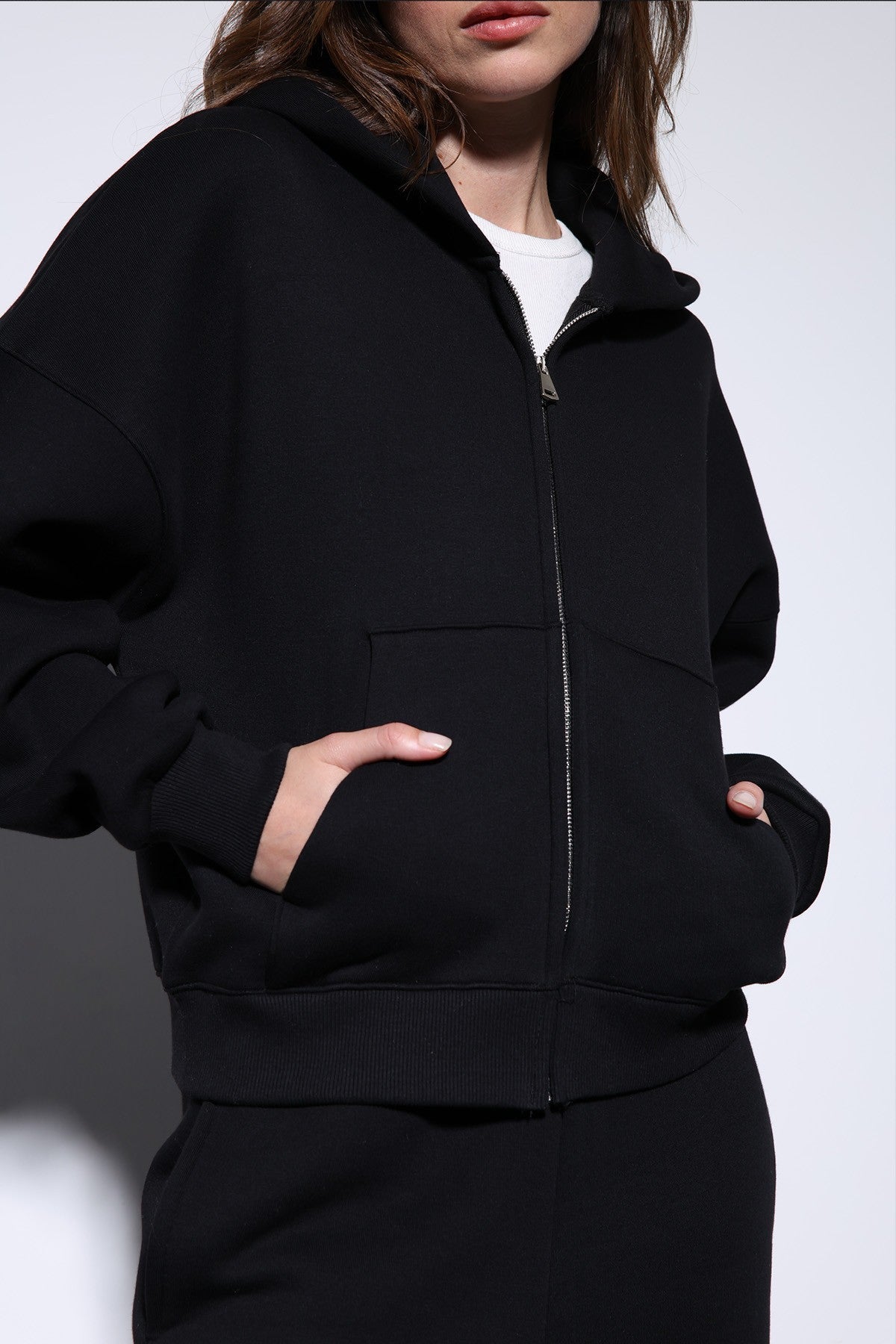 Antioch Women's Zipper-Front Hooded Sweatshirt