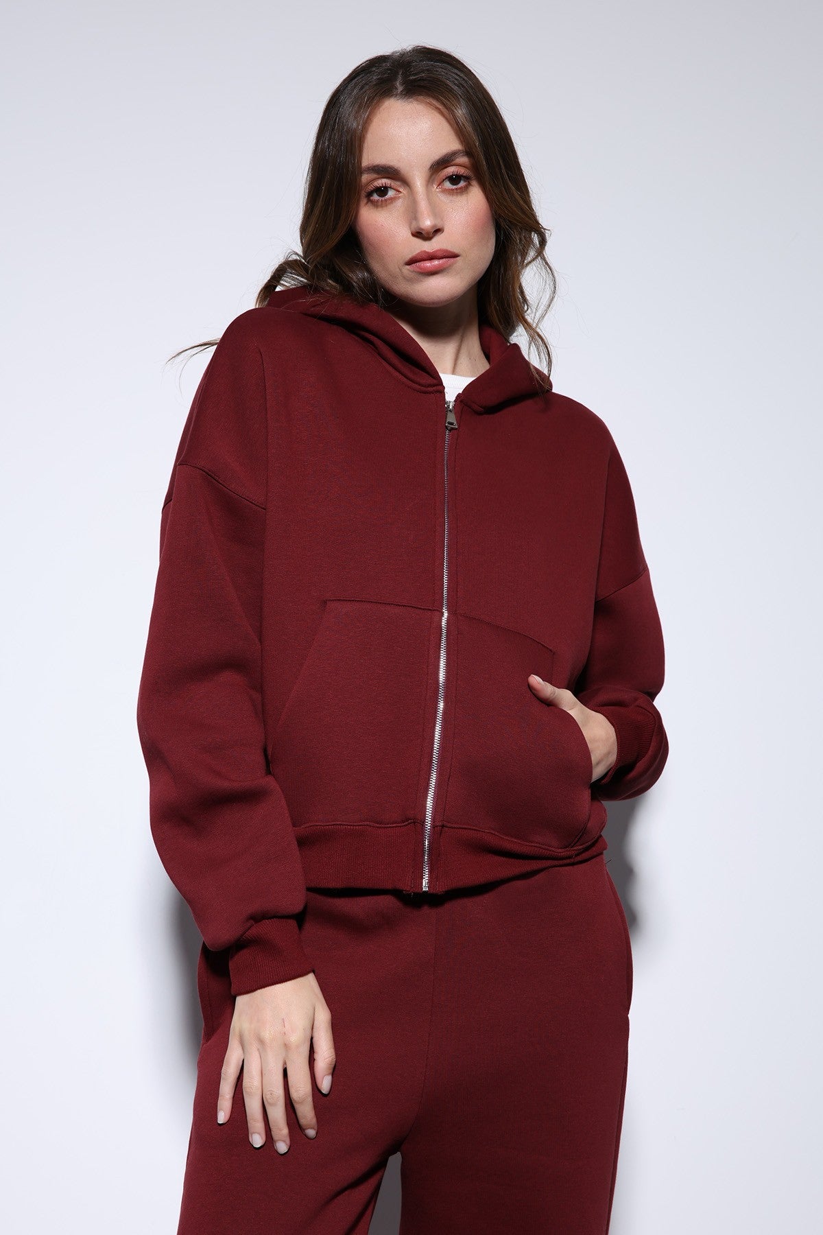 Antioch Women's Zipper-Front Hooded Sweatshirt
