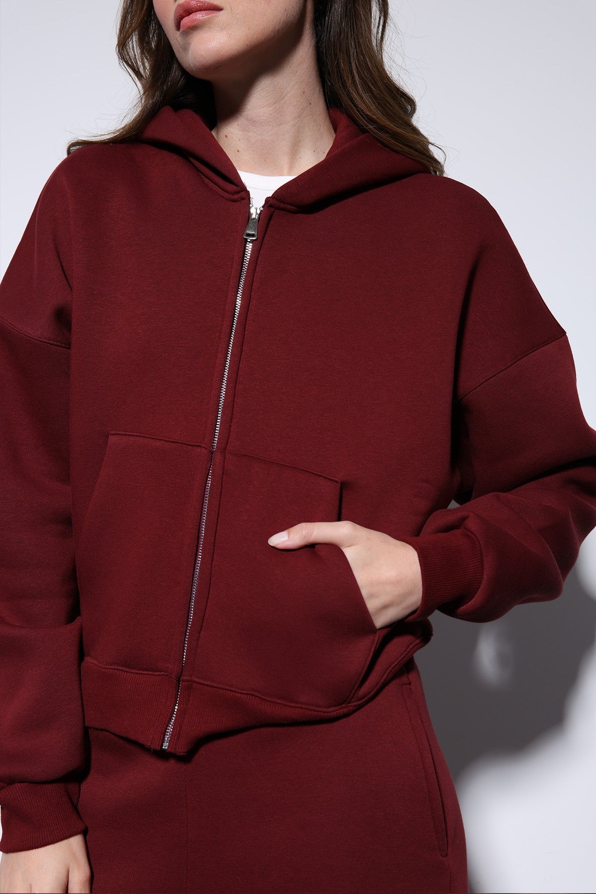 Antioch Women's Zipper-Front Hooded Sweatshirt