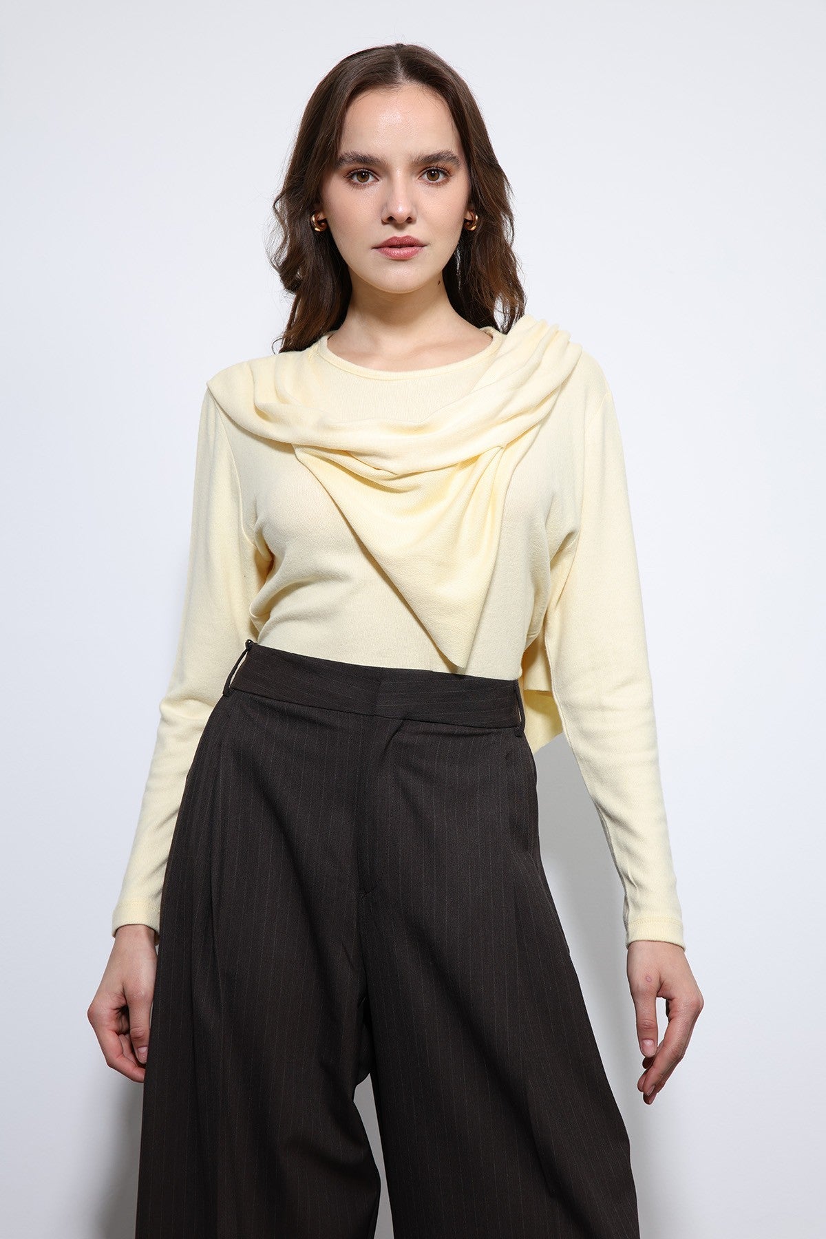 Antioch Draped Shawl with Detailed Top