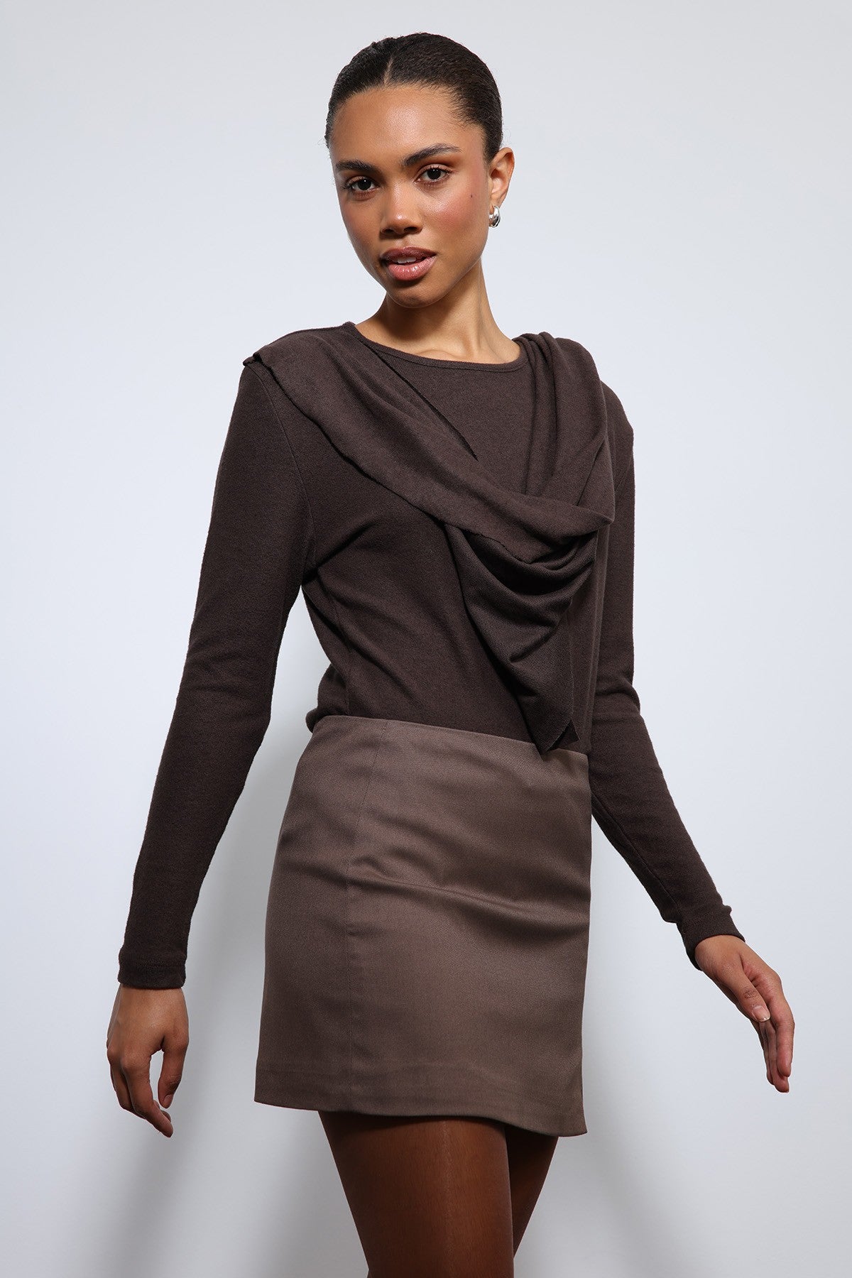 Antioch Draped Shawl with Detailed Top