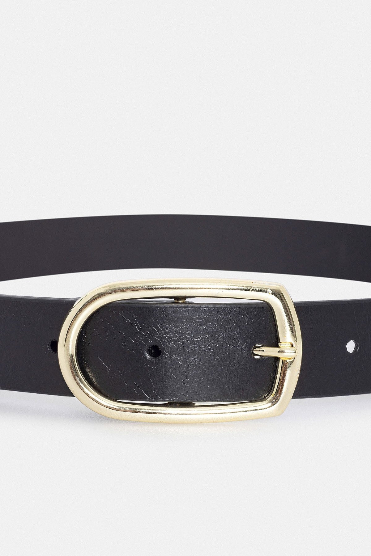 Antioch Black Faux Leather Women's Belt