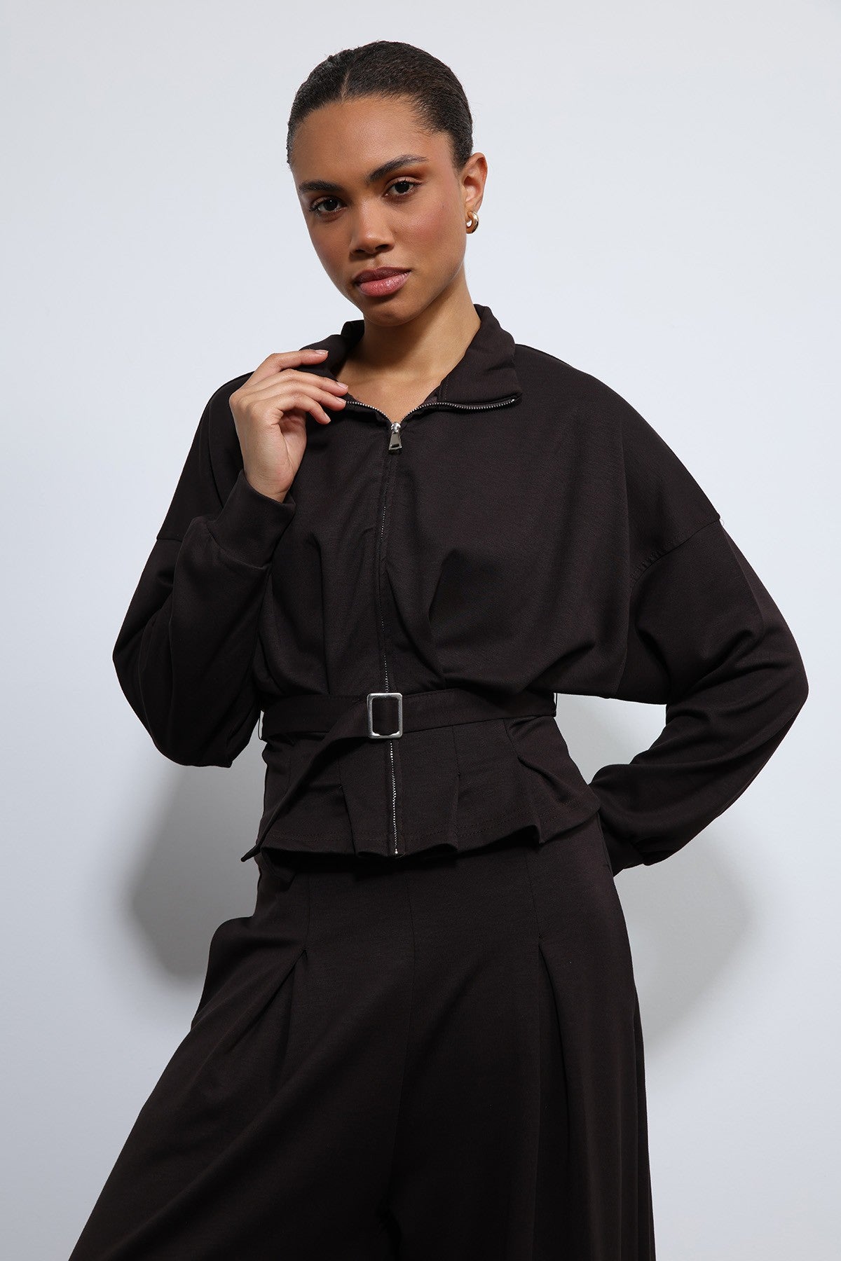 Antioch Belted Wide-Leg Pants Suit