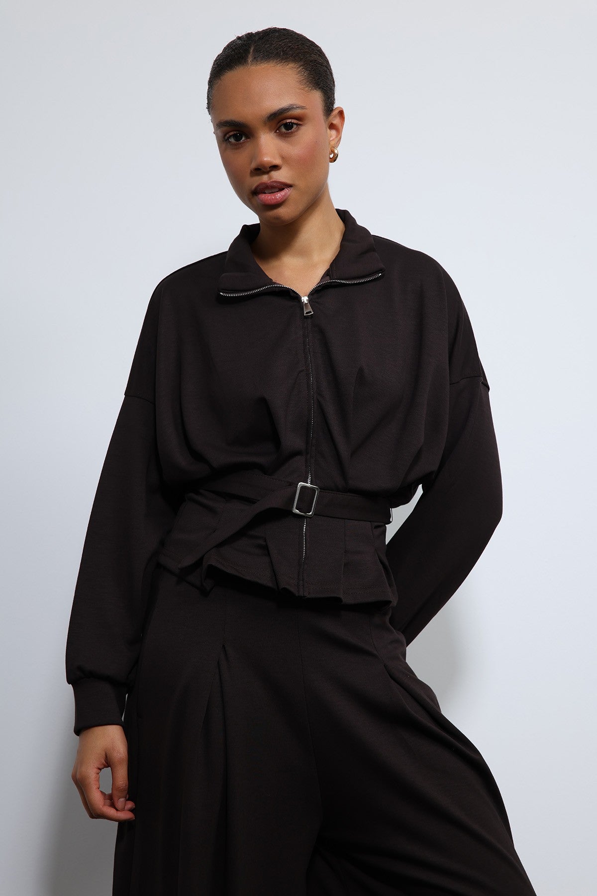 Antioch Belted Wide-Leg Pants Suit