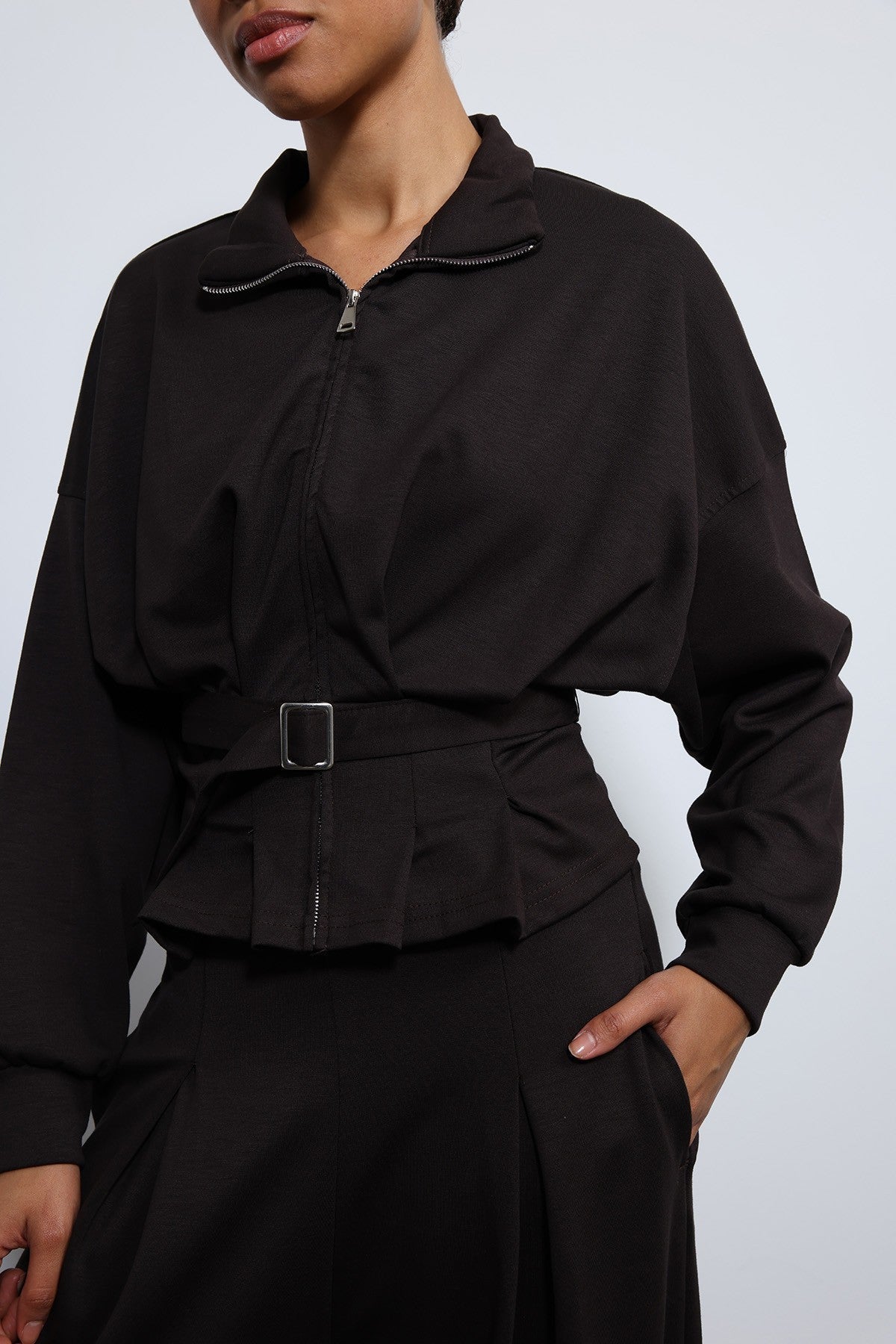 Antioch Belted Wide-Leg Pants Suit