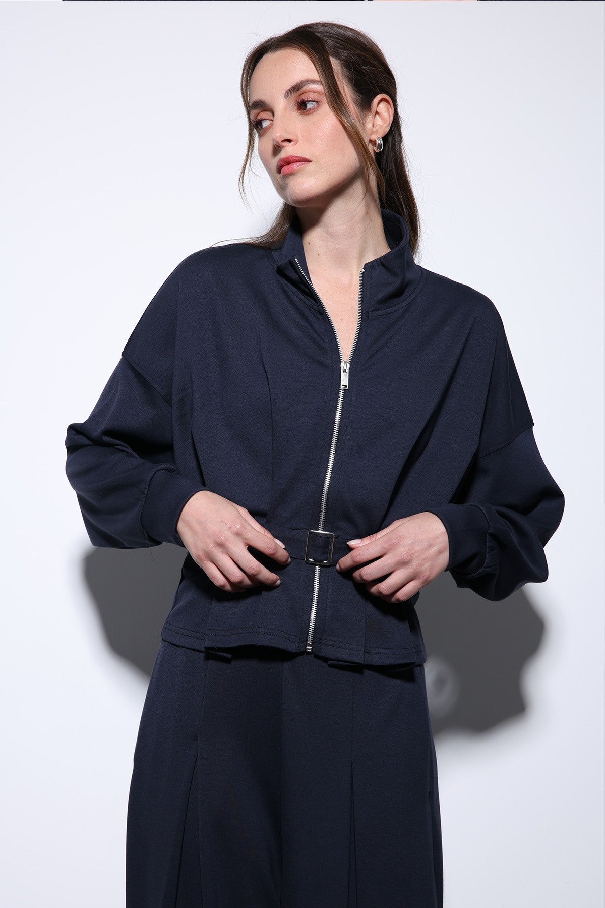 Antioch Belted Wide-Leg Pants Suit