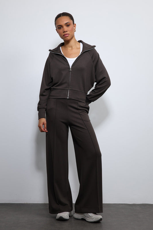 Women's Zipper-Front Sweatsuit Set
