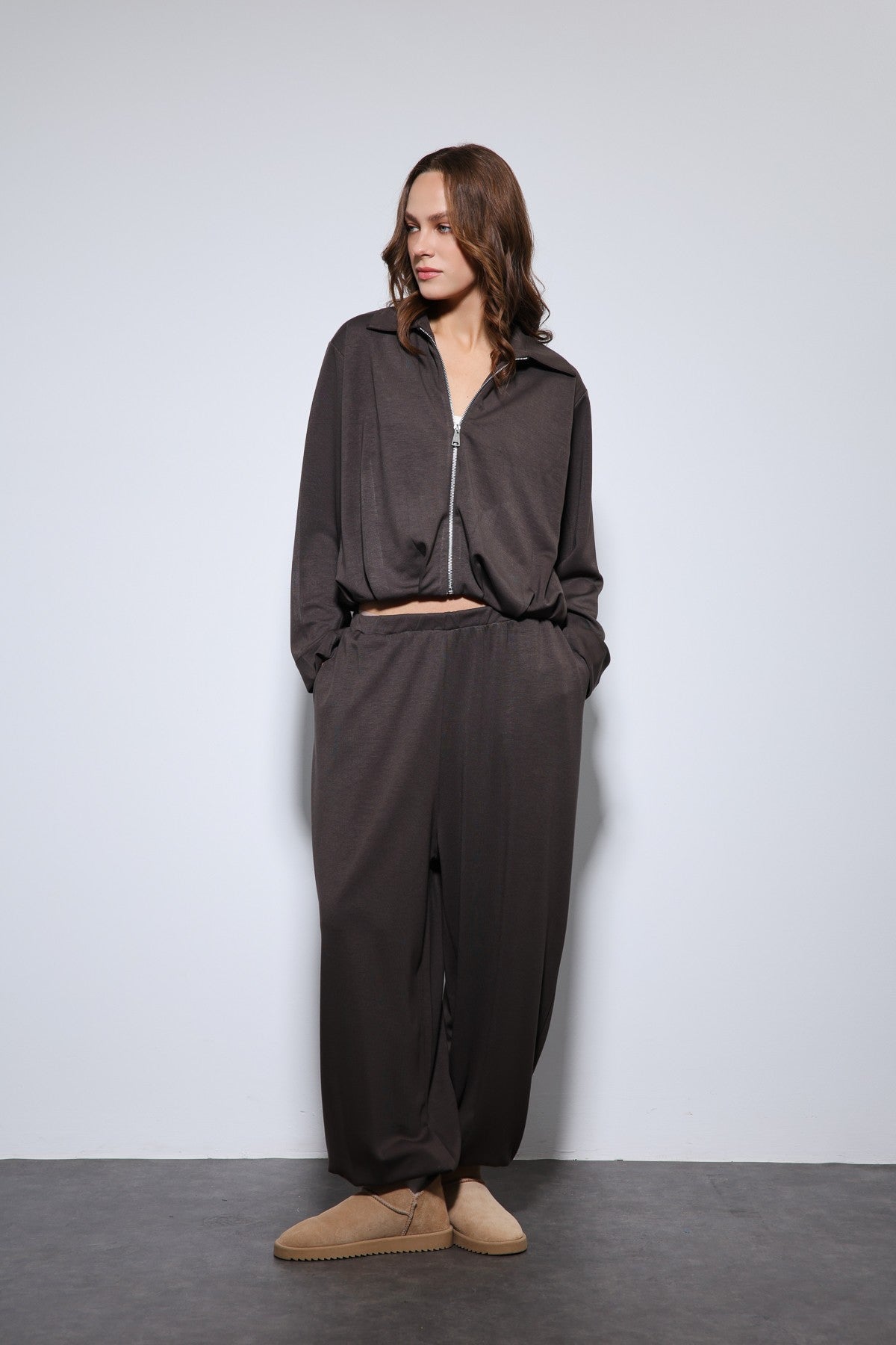 Antioch Oversized Jacket and Elastic-Cuffed Pants Sweatsuit Set