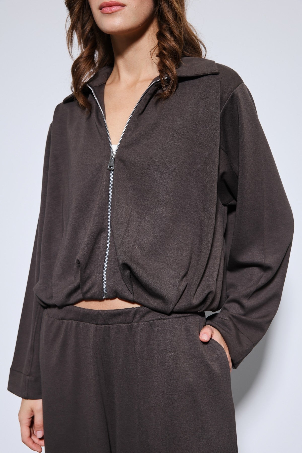 Antioch Oversized Jacket and Elastic-Cuffed Pants Sweatsuit Set