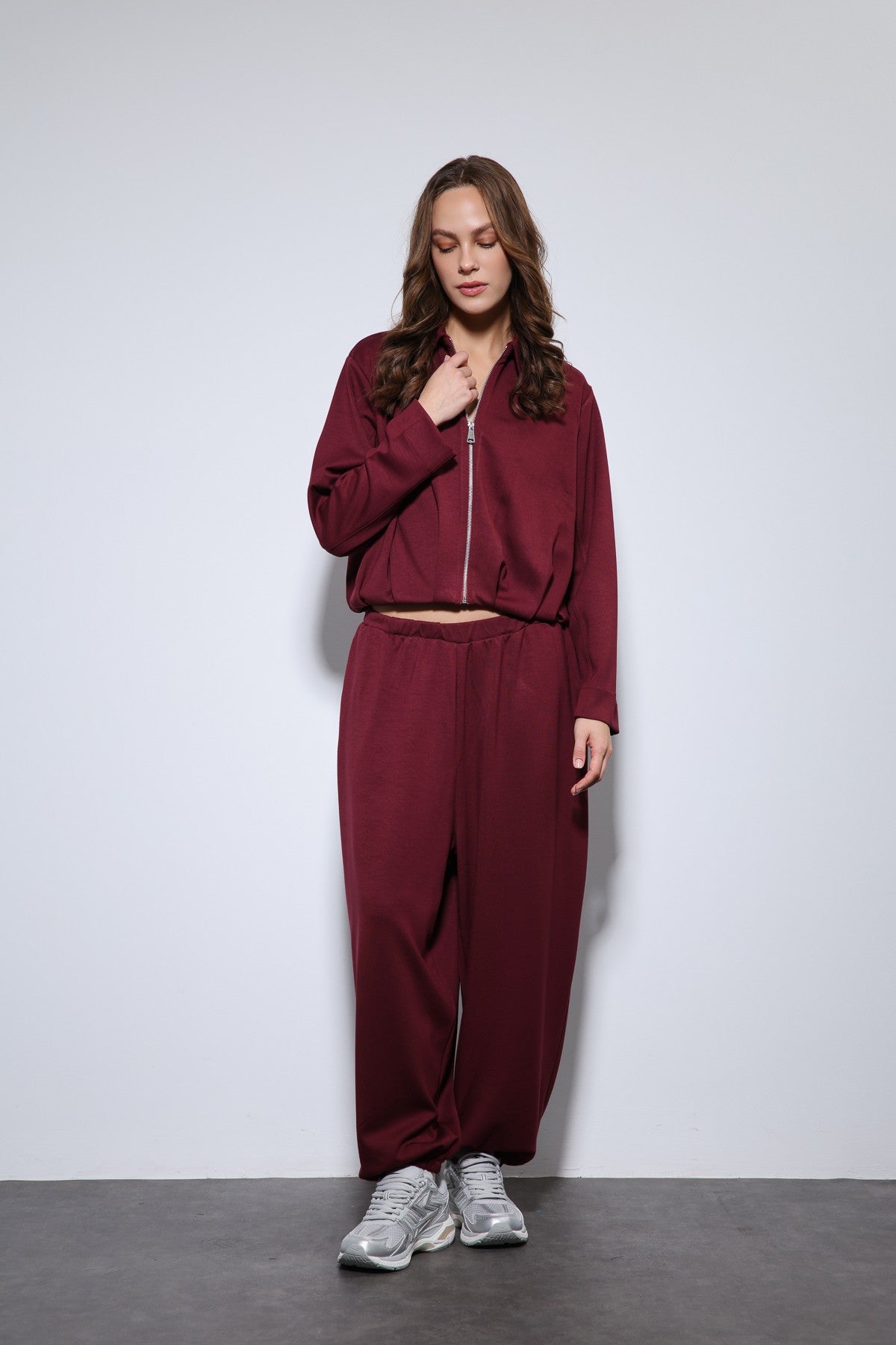 Antioch Oversized Jacket and Elastic-Cuffed Pants Sweatsuit Set