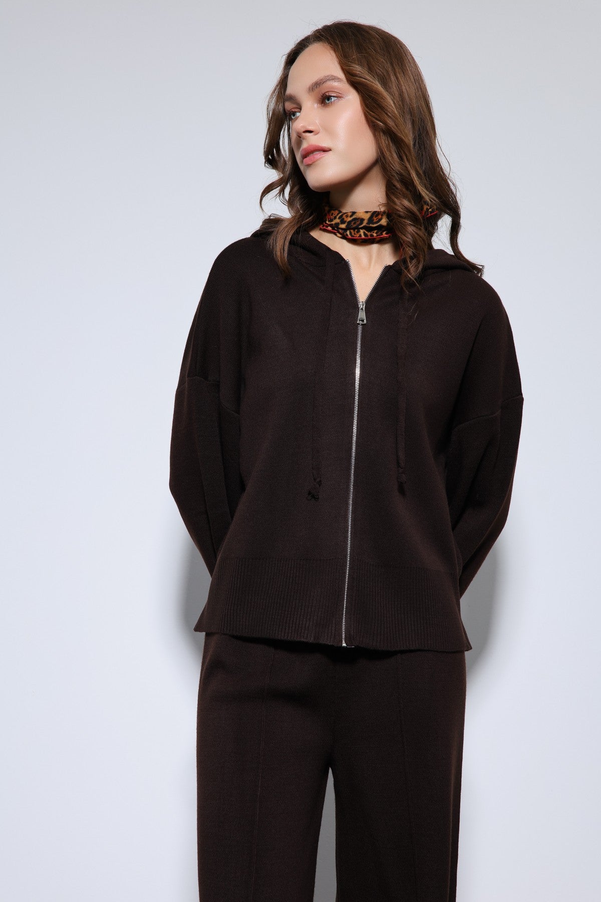 Antioch Hooded Top and Wide-Leg Knit Set