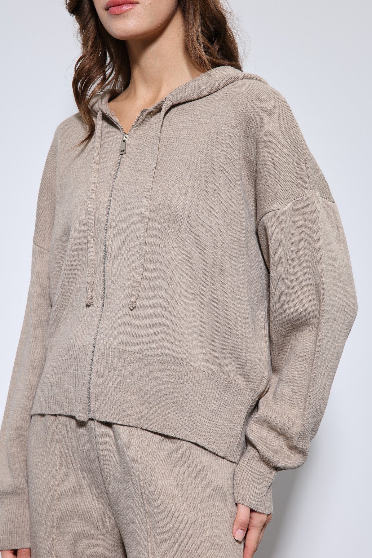 Antioch Hooded Top and Wide-Leg Knit Set