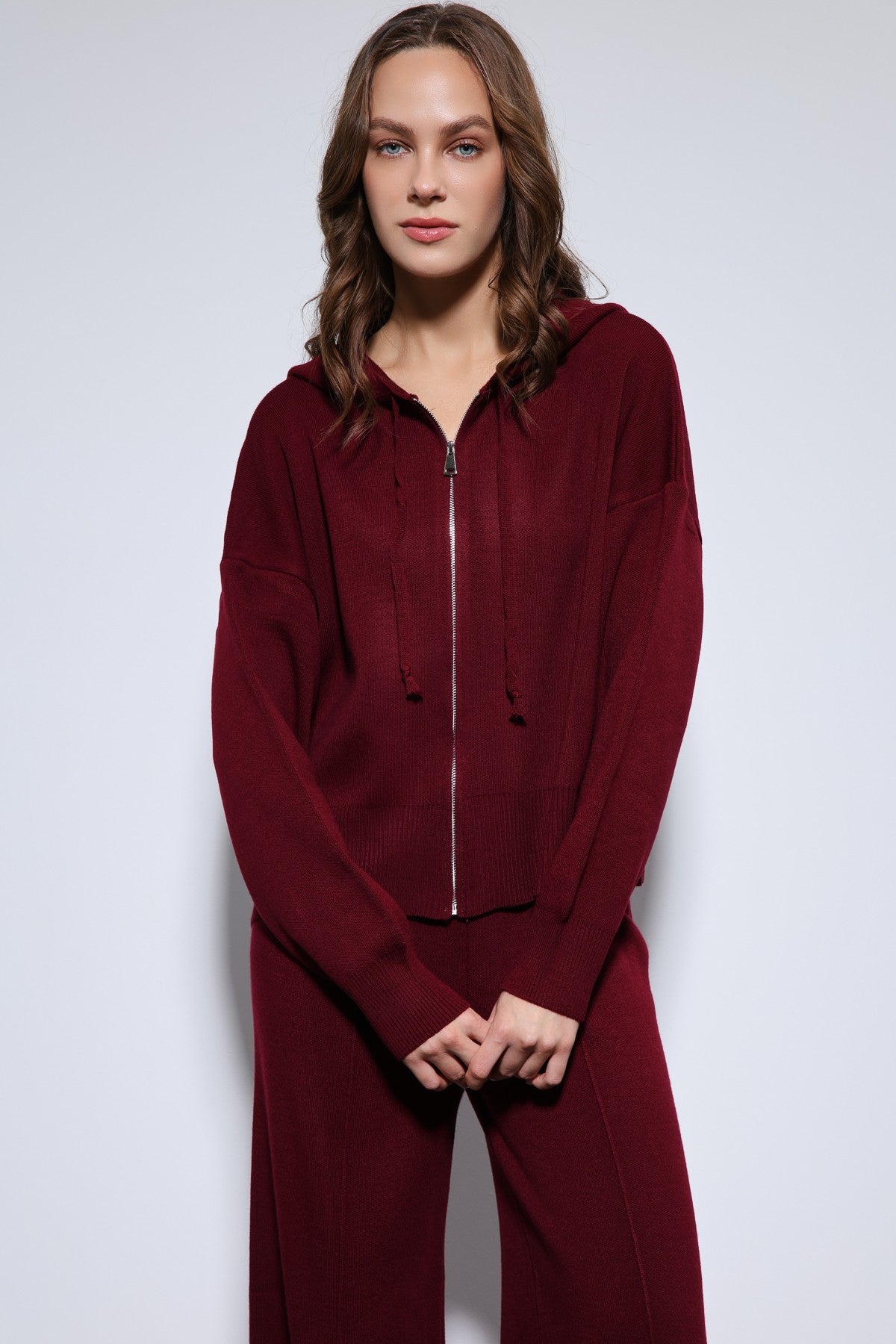 Antioch Hooded Top and Wide-Leg Knit Set