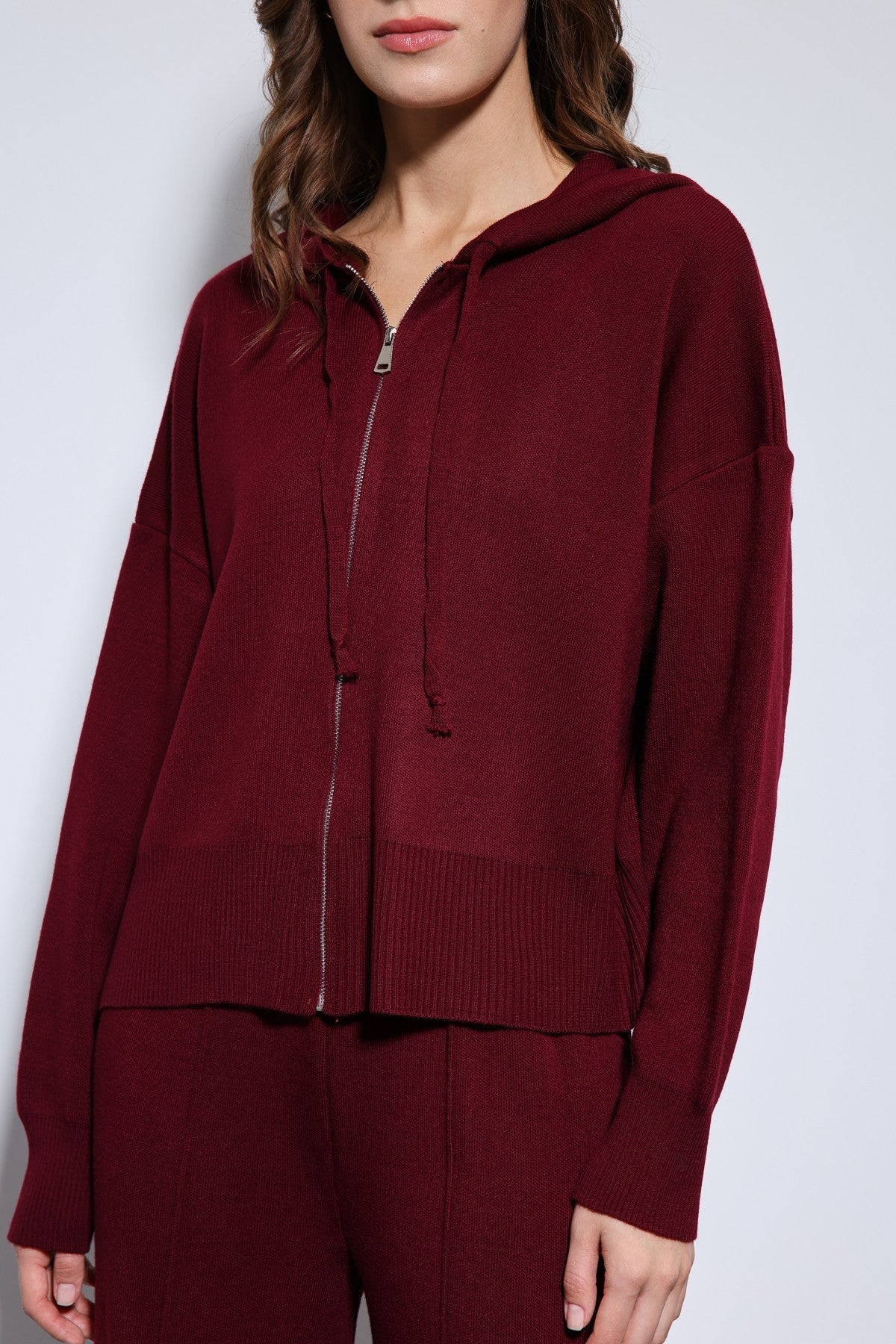 Antioch Hooded Top and Wide-Leg Knit Set