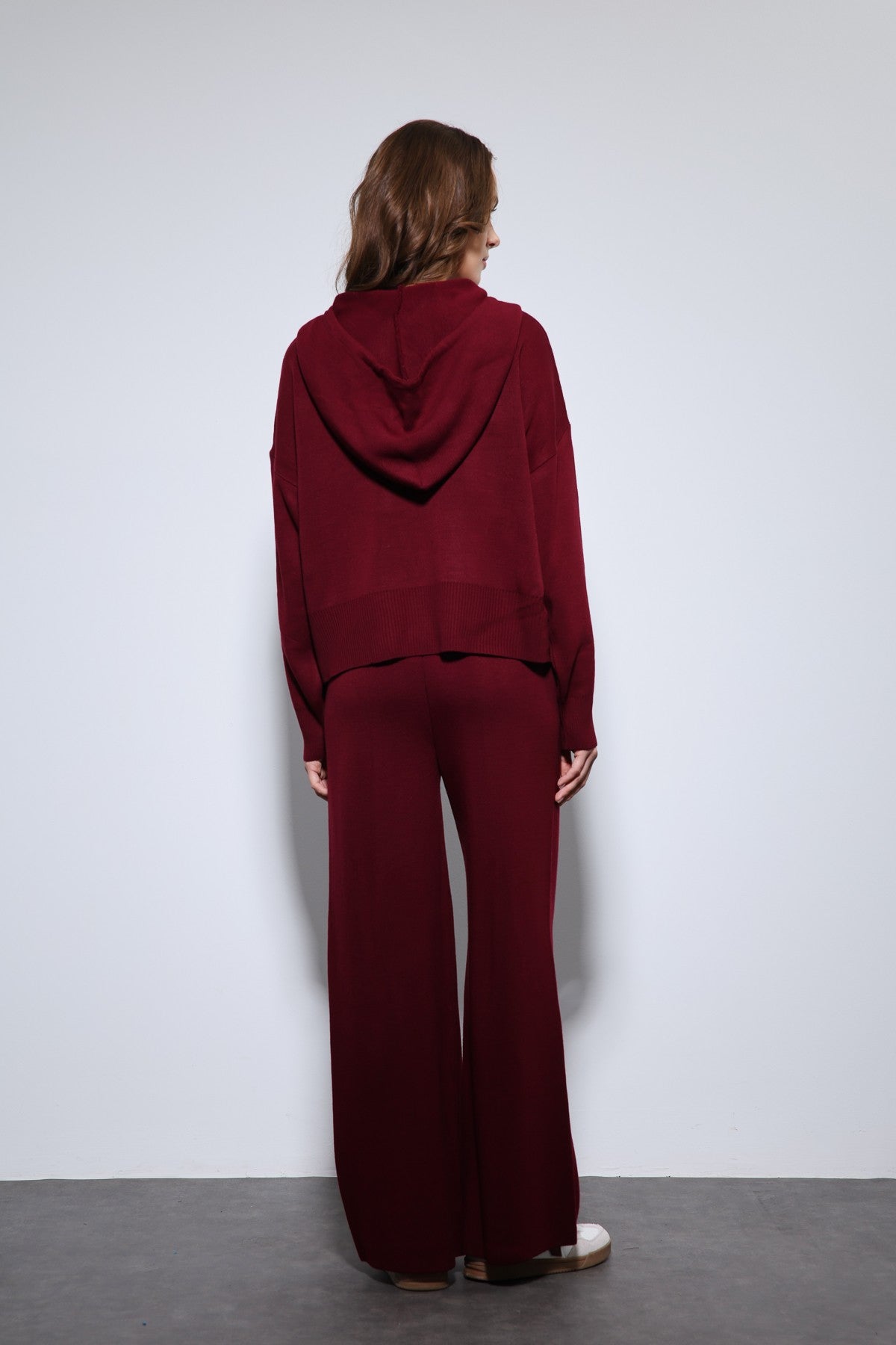 Antioch Hooded Top and Wide-Leg Knit Set