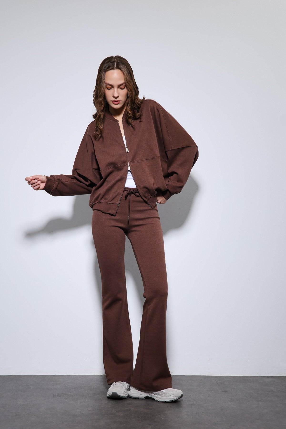Antioch Bomber Jacket and Flared-Leg Sweatpants Set