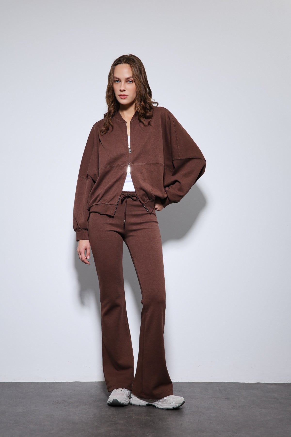 Antioch Bomber Jacket and Flared-Leg Sweatpants Set