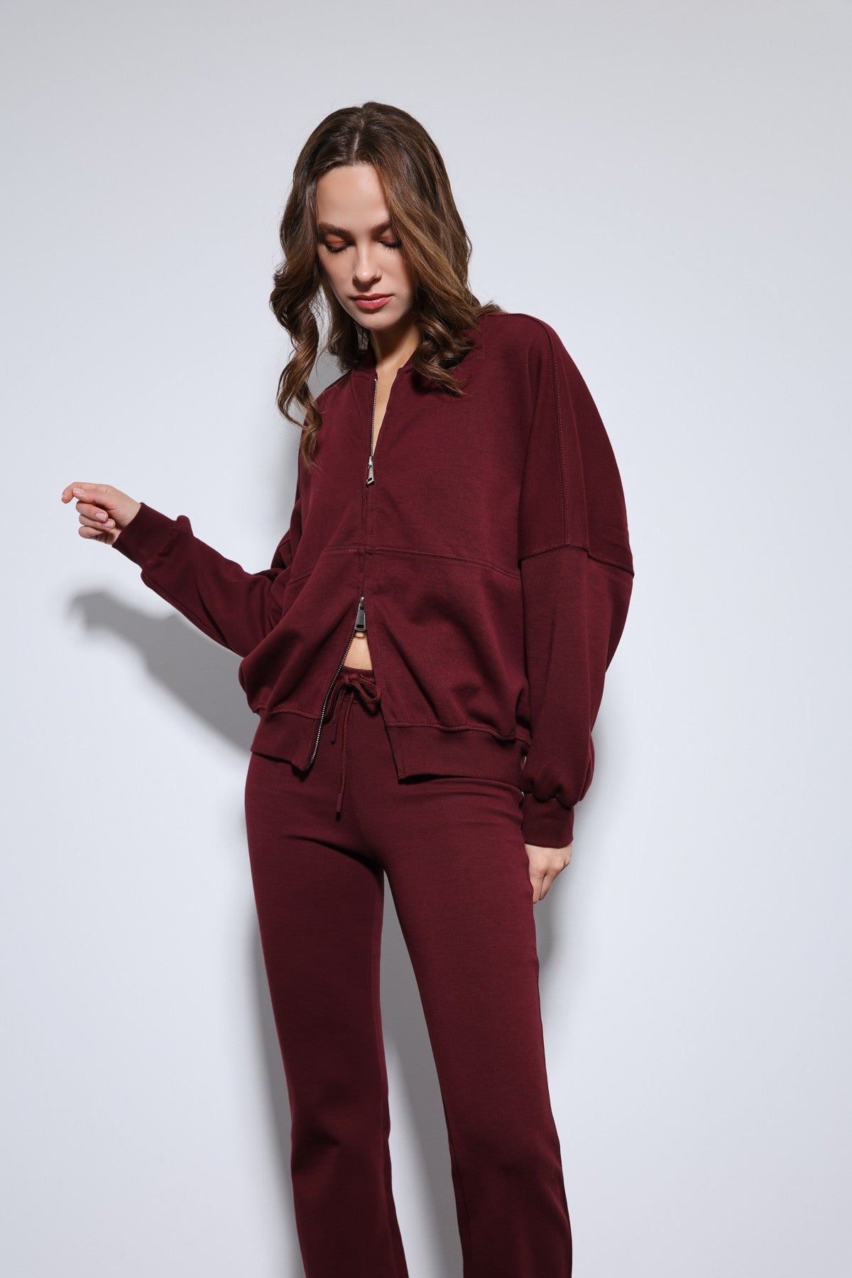 Antioch Bomber Jacket and Flared-Leg Sweatpants Set
