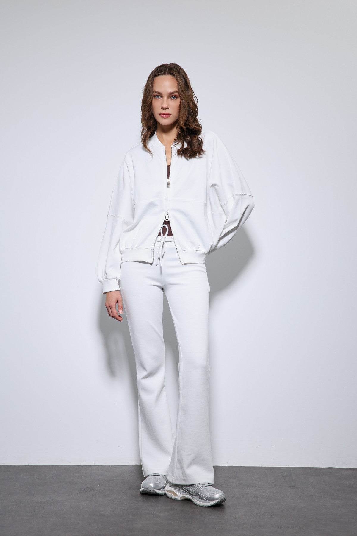 Antioch Bomber Jacket and Flared-Leg Sweatpants Set