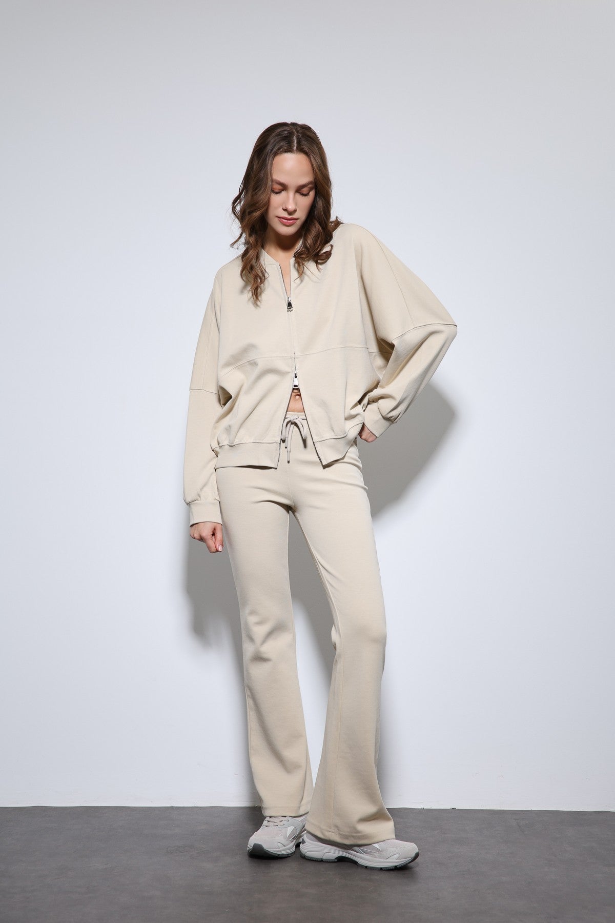 Antioch Bomber Jacket and Flared-Leg Sweatpants Set