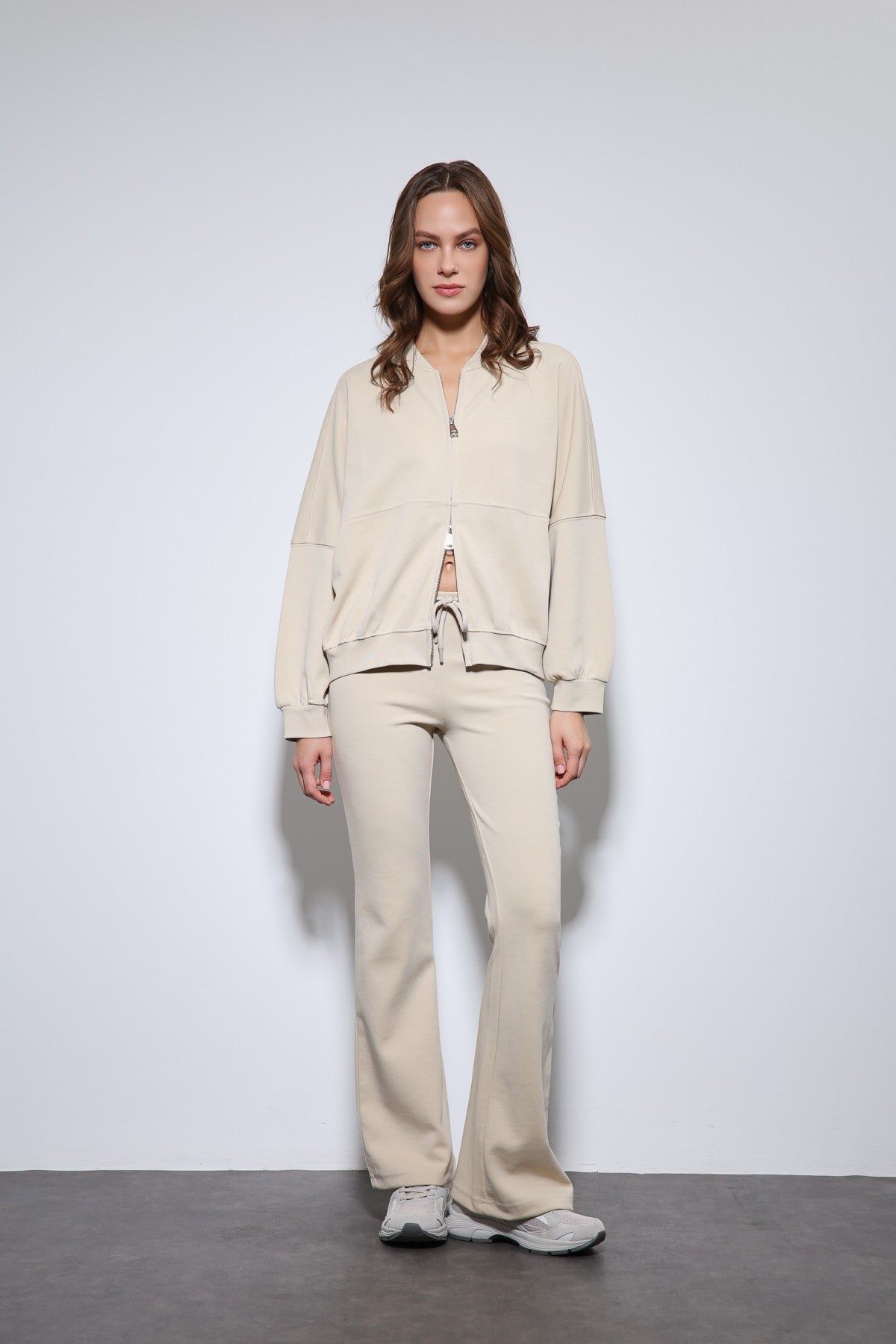Antioch Bomber Jacket and Flared-Leg Sweatpants Set