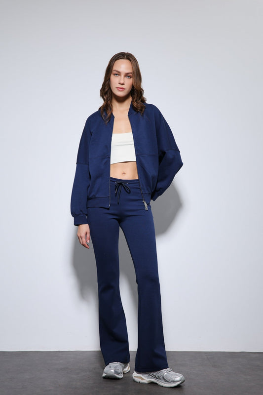 Antioch Bomber Jacket and Flared-Leg Sweatpants Set