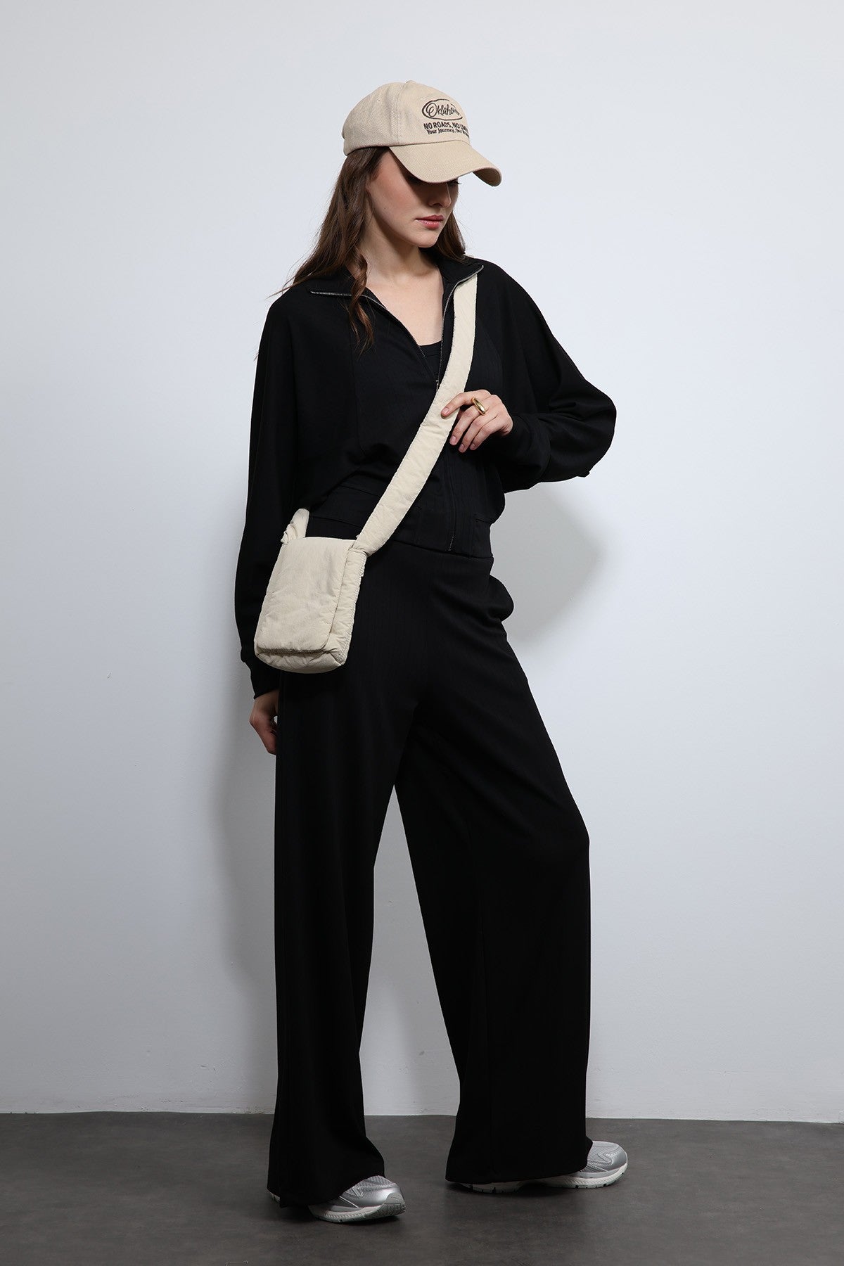Antioch Wide-Leg Striped Sweatsuit