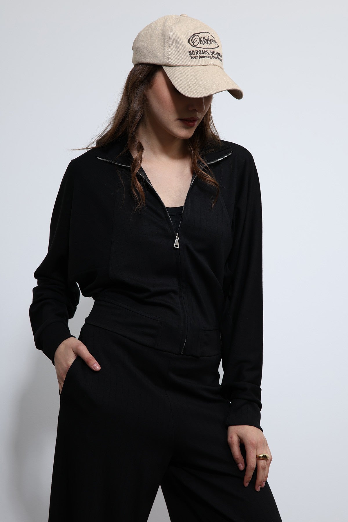 Antioch Wide-Leg Striped Sweatsuit