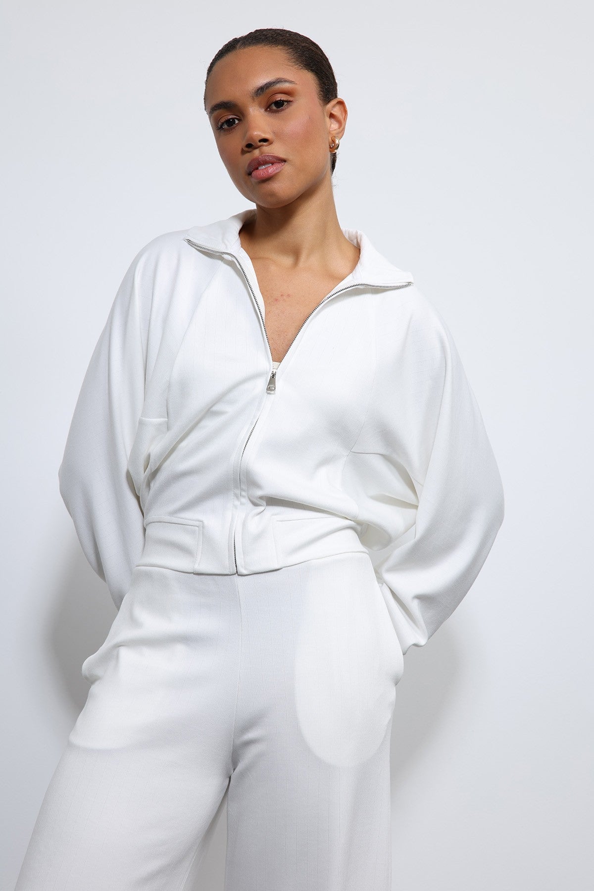 Antioch Wide-Leg Striped Sweatsuit
