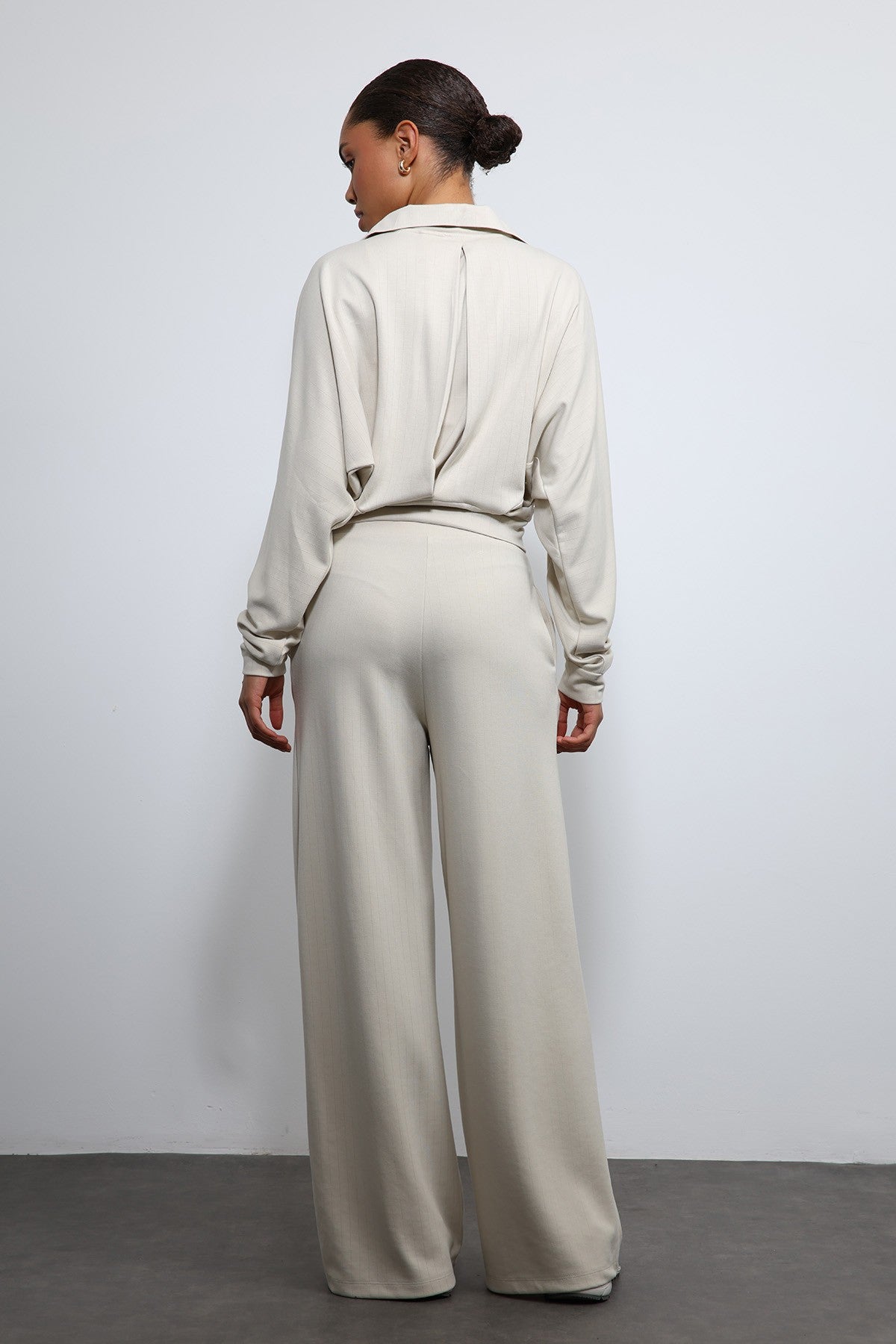 Antioch Wide-Leg Striped Sweatsuit