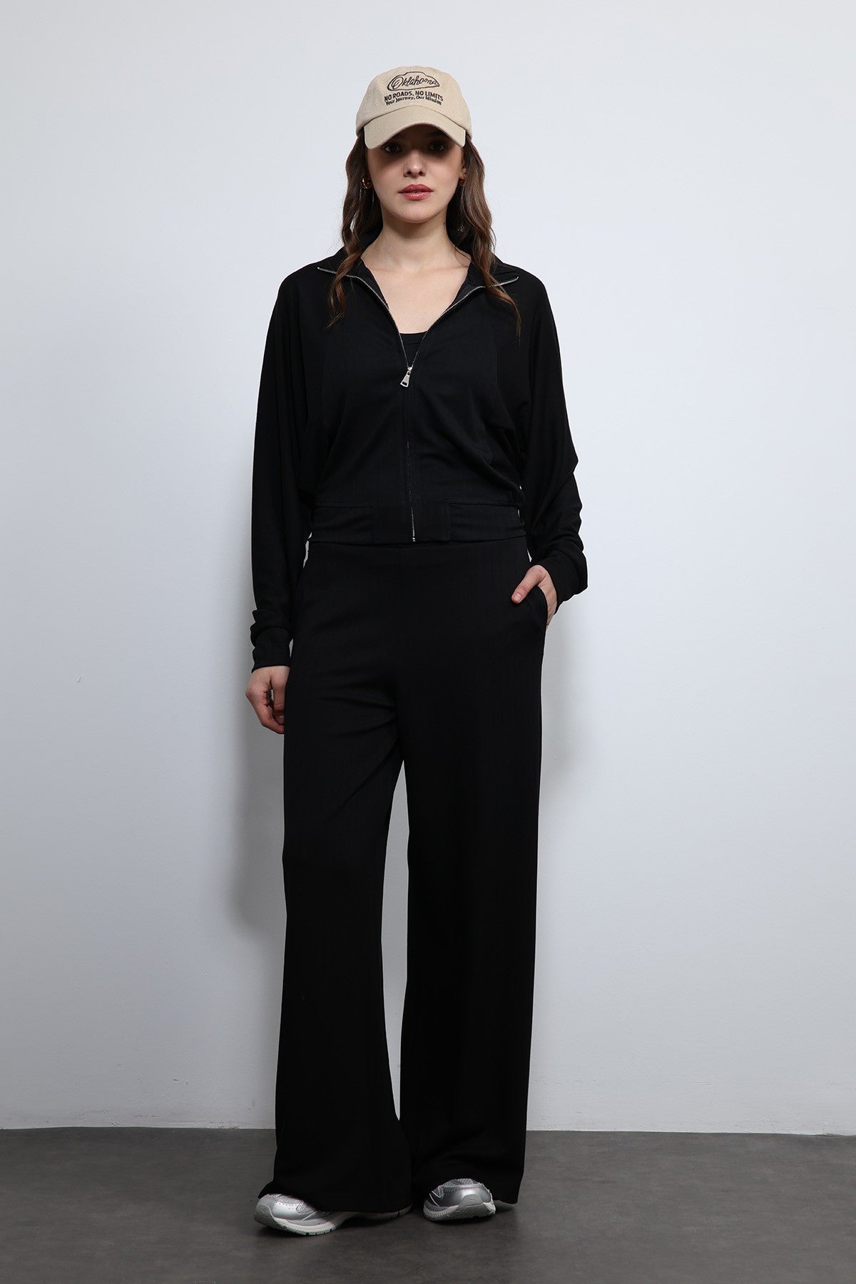 Antioch Wide-Leg Striped Sweatsuit